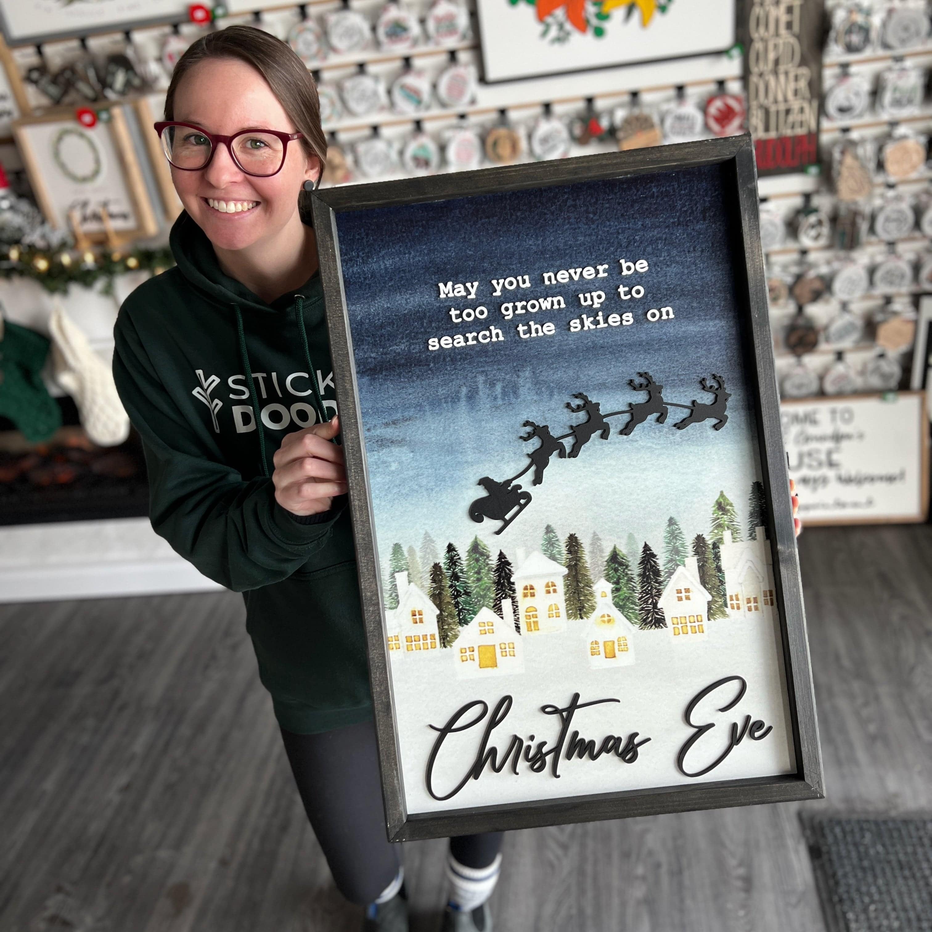 May You Never Be Too Grown Up To Search The Skies • 3D Wood & Acrylic Sign