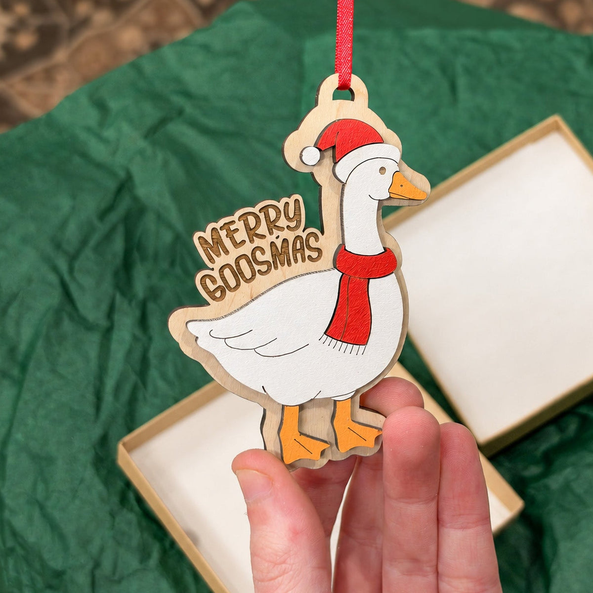 Merry Goosmas Ornament