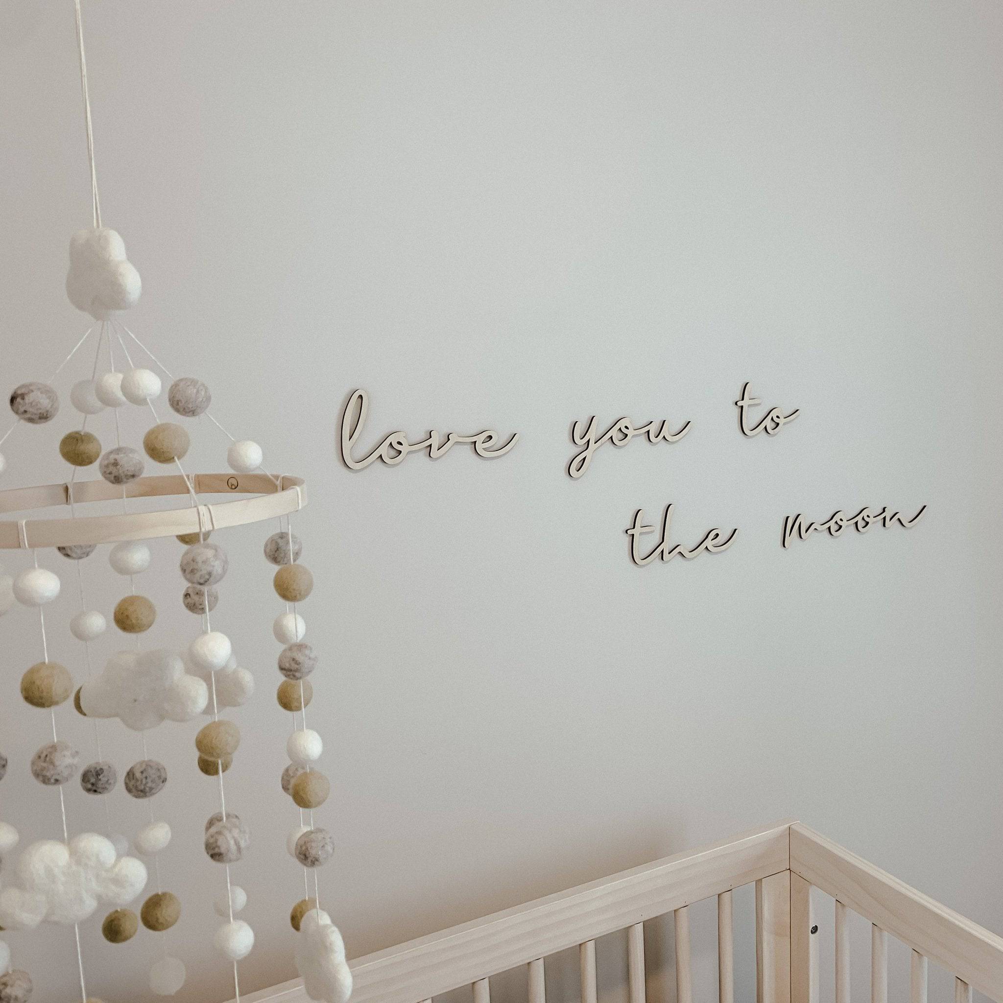 Custom Floating Wood Word Art Sign