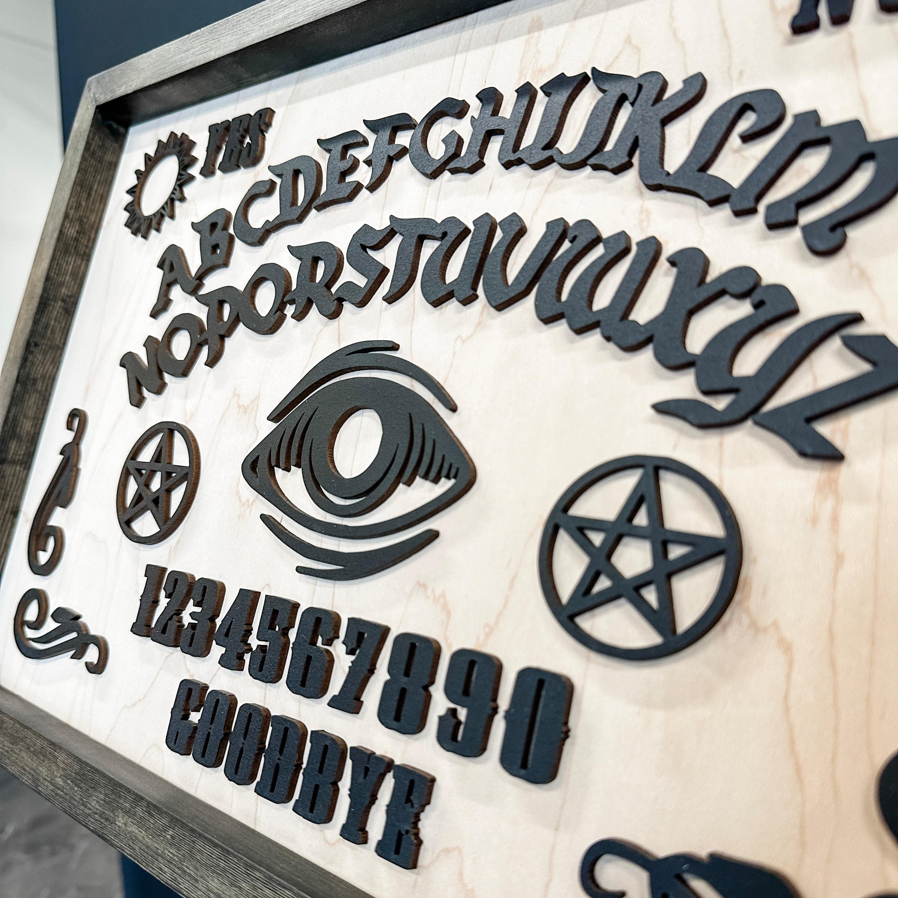 Ouija Board • Layered Wood Sign • For Gothic & Halloween Decor