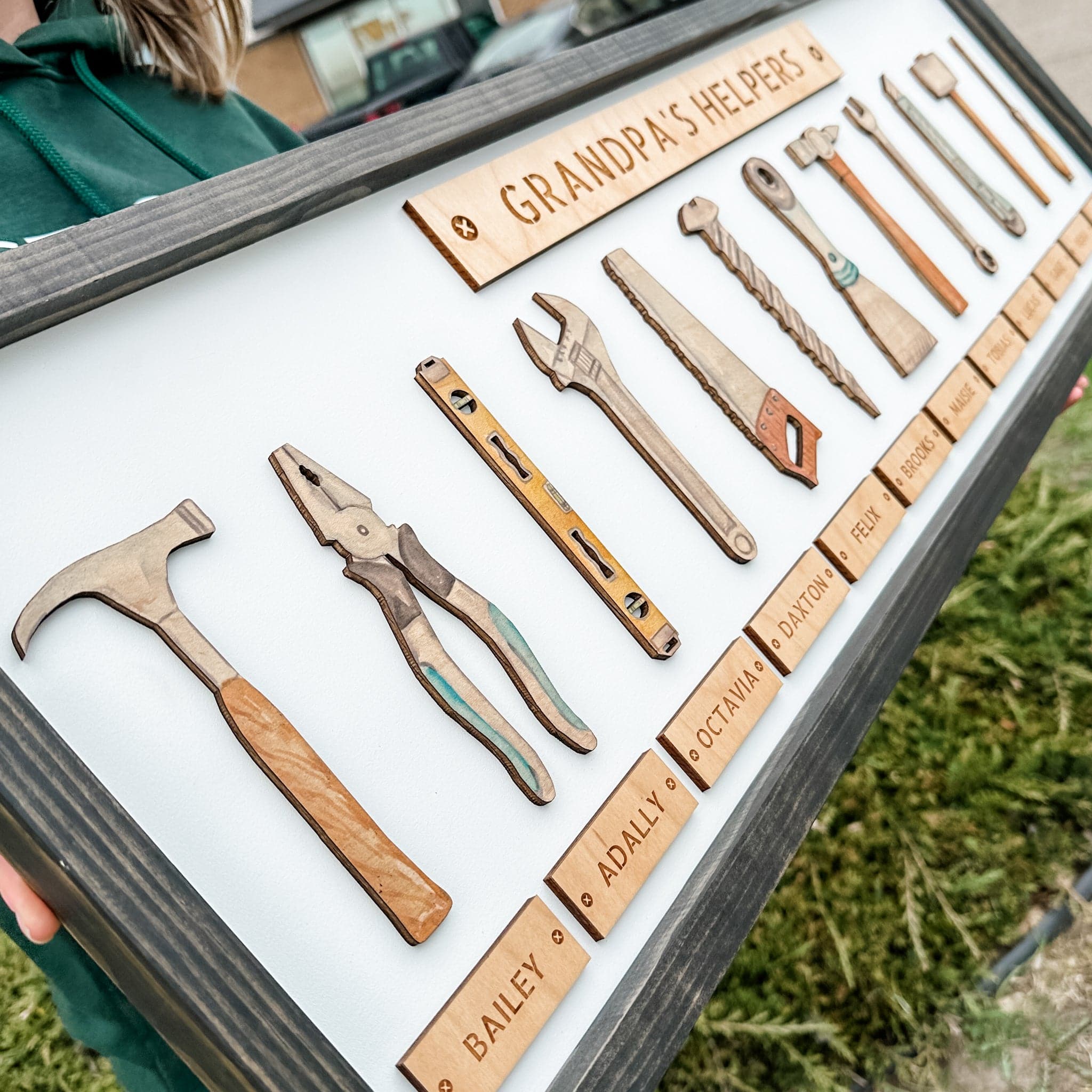 The Family Toolbox Sign (The Grandpa's Helpers)