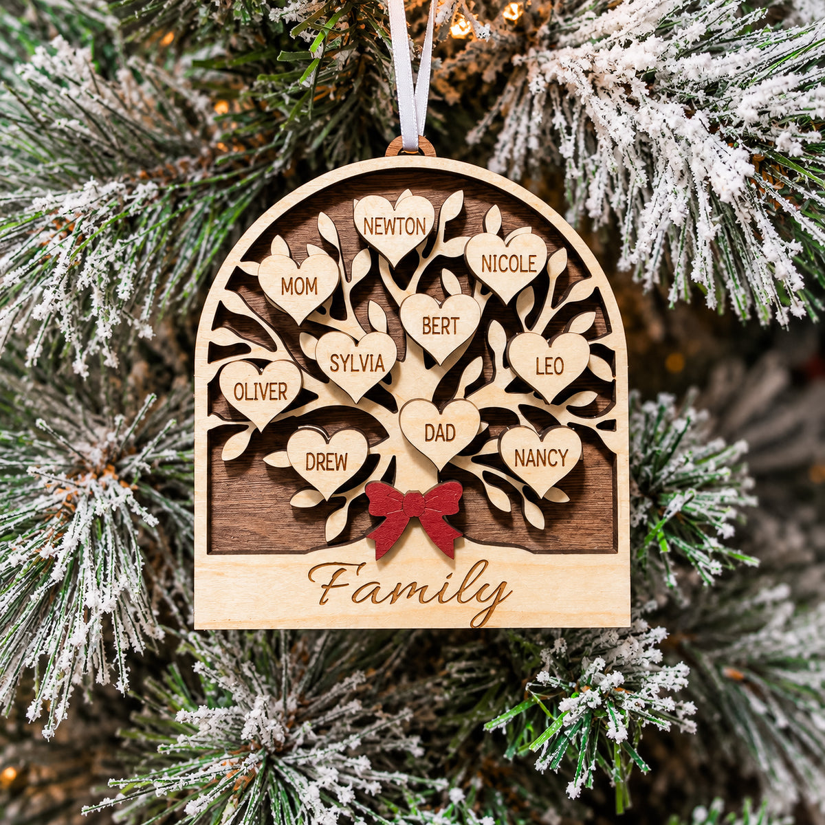 Personalized Family Tree Ornament