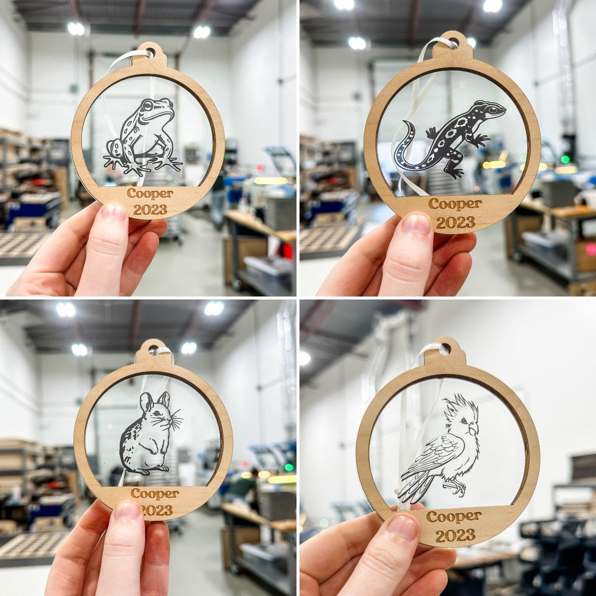 Personalized Pet / Breed • 3D Wood & Acrylic Ornaments (Choose from Over 90!)