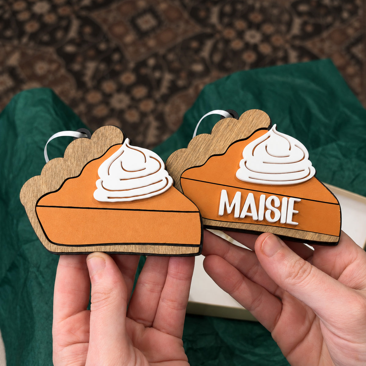 Personalized Pumpkin Pie Ornament