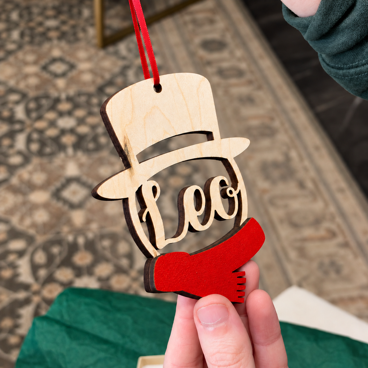 Personalized Snowman Ornament