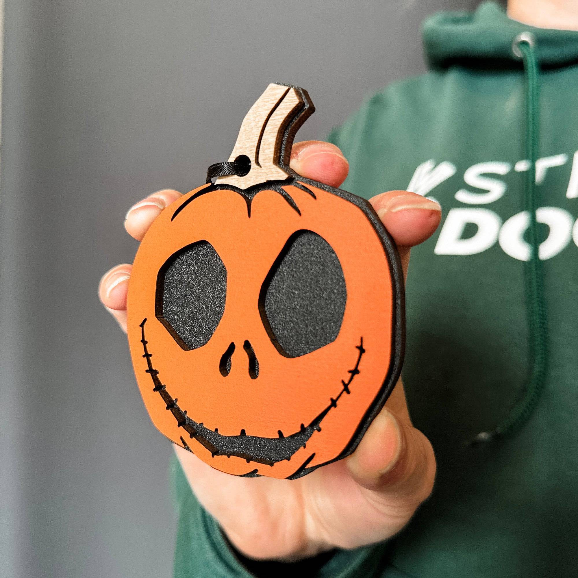 Pumpkin Jack • Layered Wood Ornament or Mini Sign • Halloween Decor & Gifts