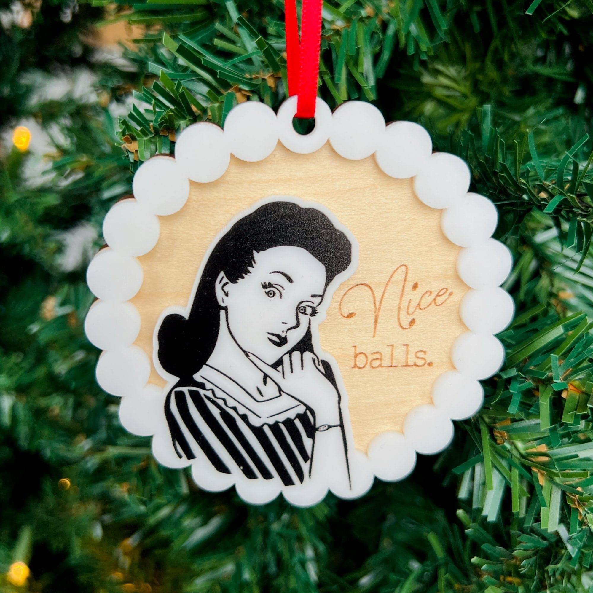 Retro Christmas Innuendo Collection • 3D Acrylic Ornaments (Choose from 9!)
