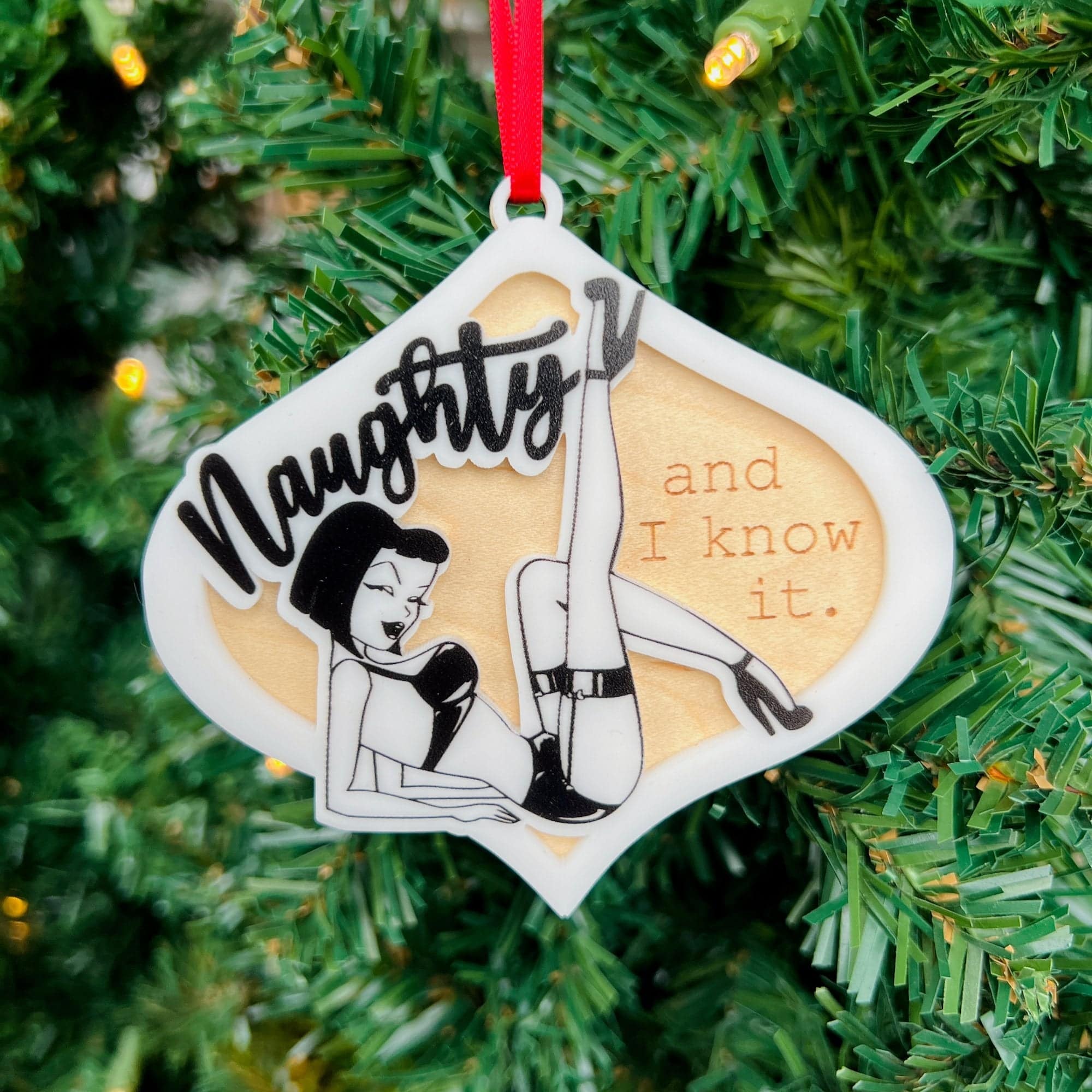 Retro Christmas Innuendo Collection • 3D Acrylic Ornaments (Choose from 9!)