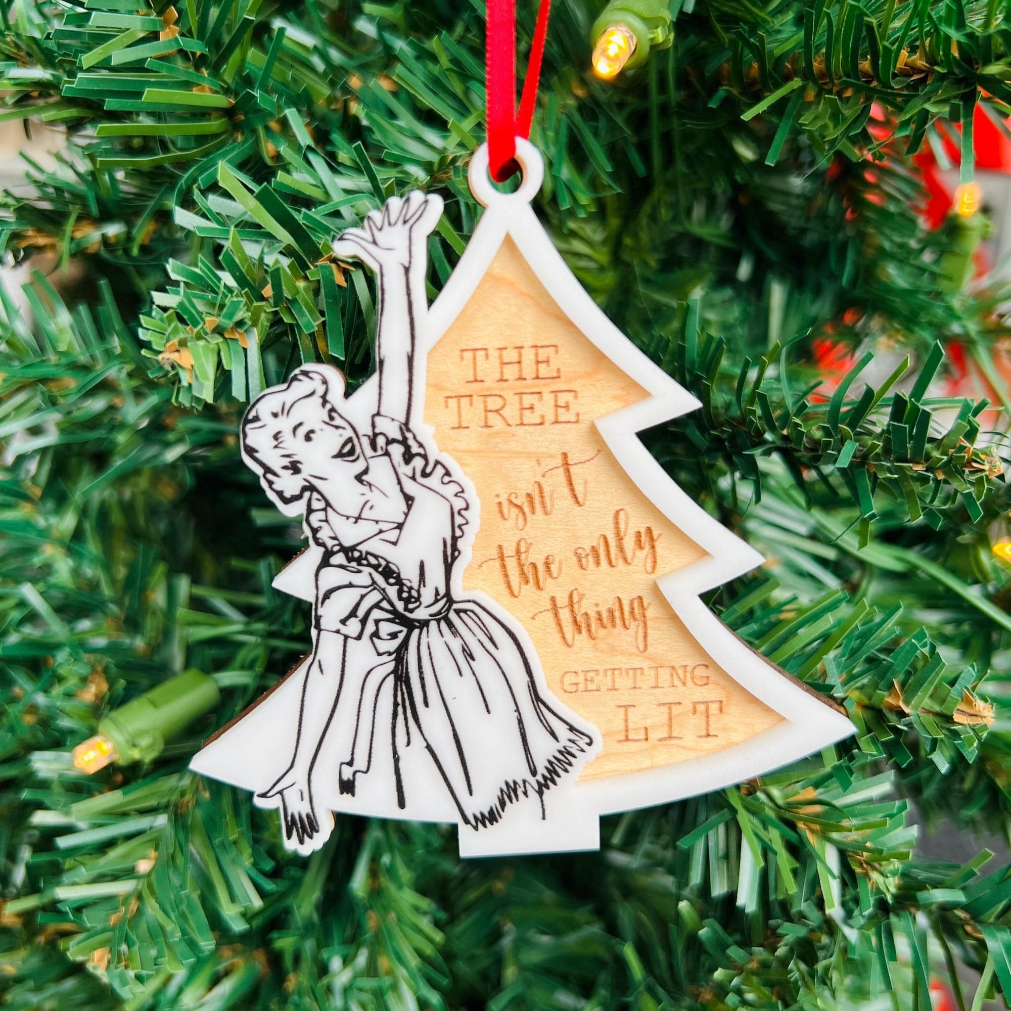Retro Christmas Innuendo Collection • 3D Acrylic Ornaments (Choose from 9!)