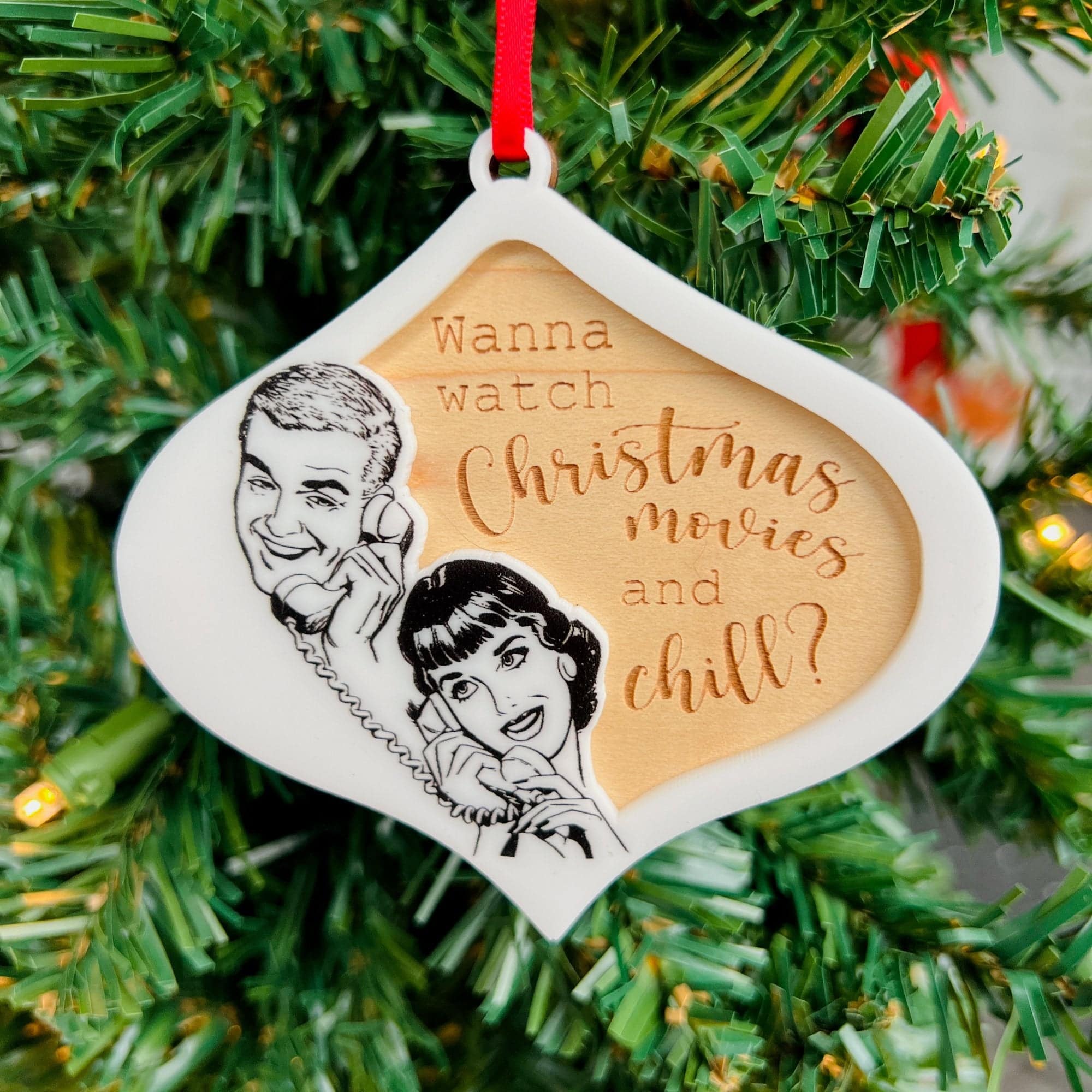 Retro Christmas Innuendo Collection • 3D Acrylic Ornaments (Choose from 9!)