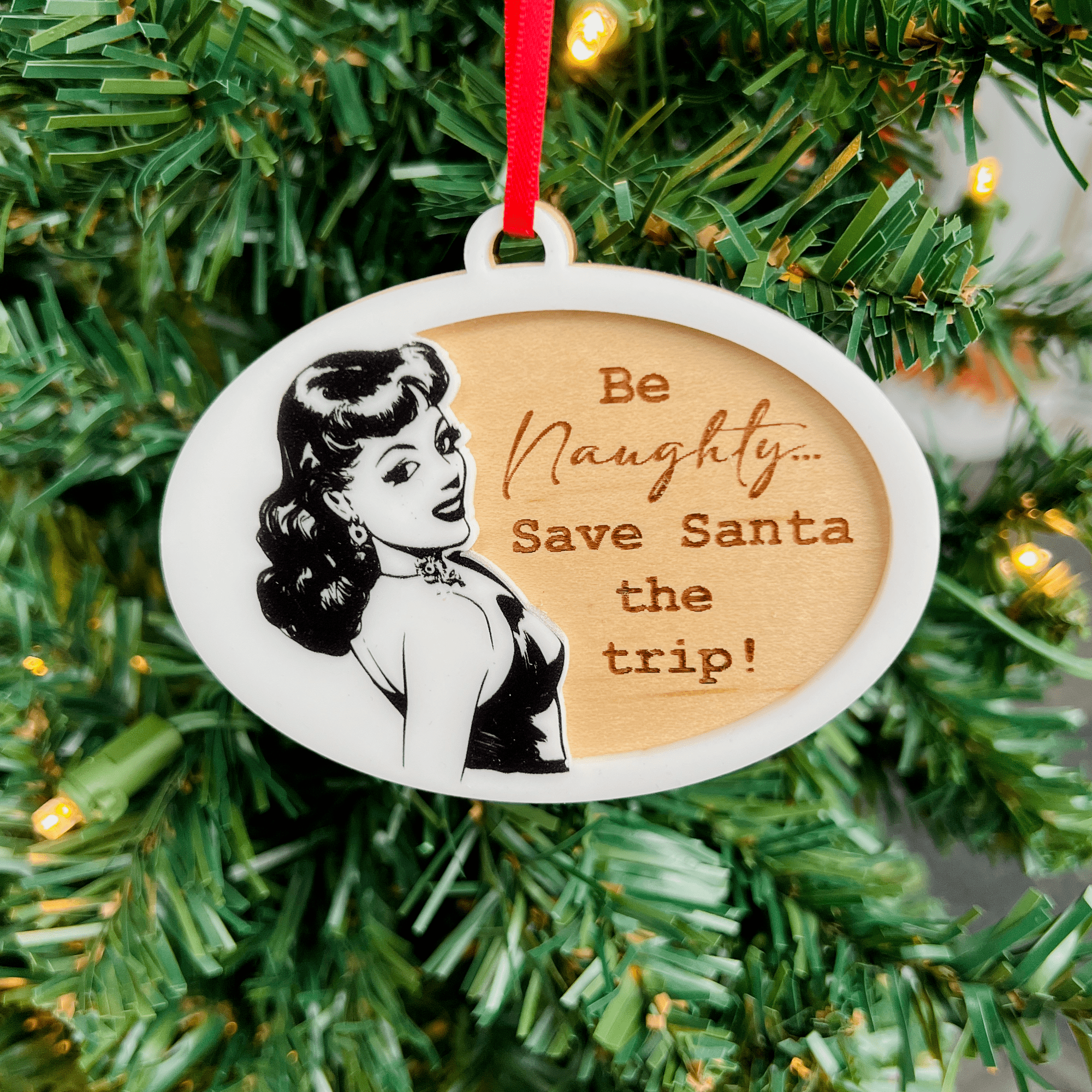 Retro Christmas Innuendo Collection • 3D Acrylic Ornaments (Choose from 9!)