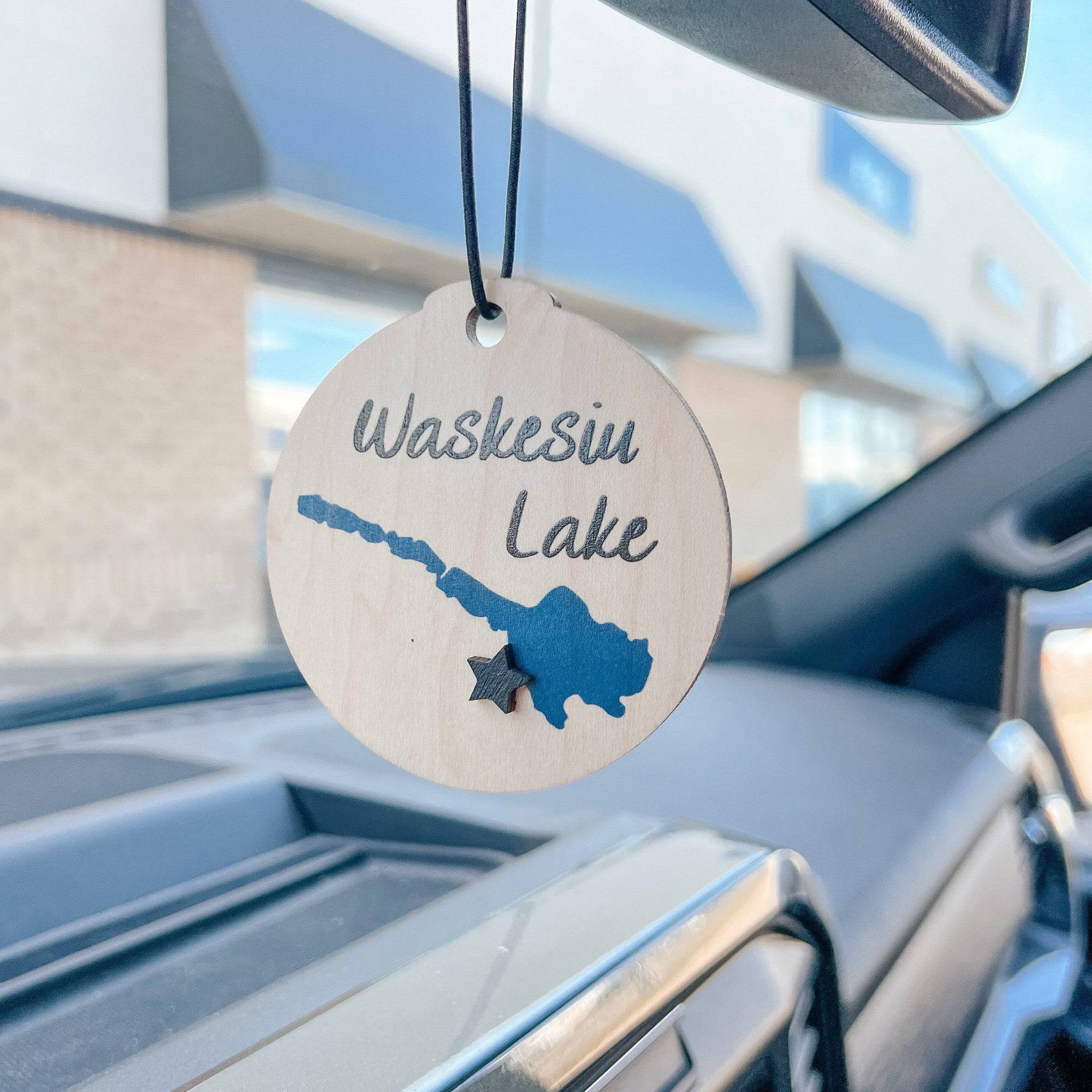 Saskatchewan Lakes • Ornaments / Car Charms with Custom Markers • For Lake Lovers