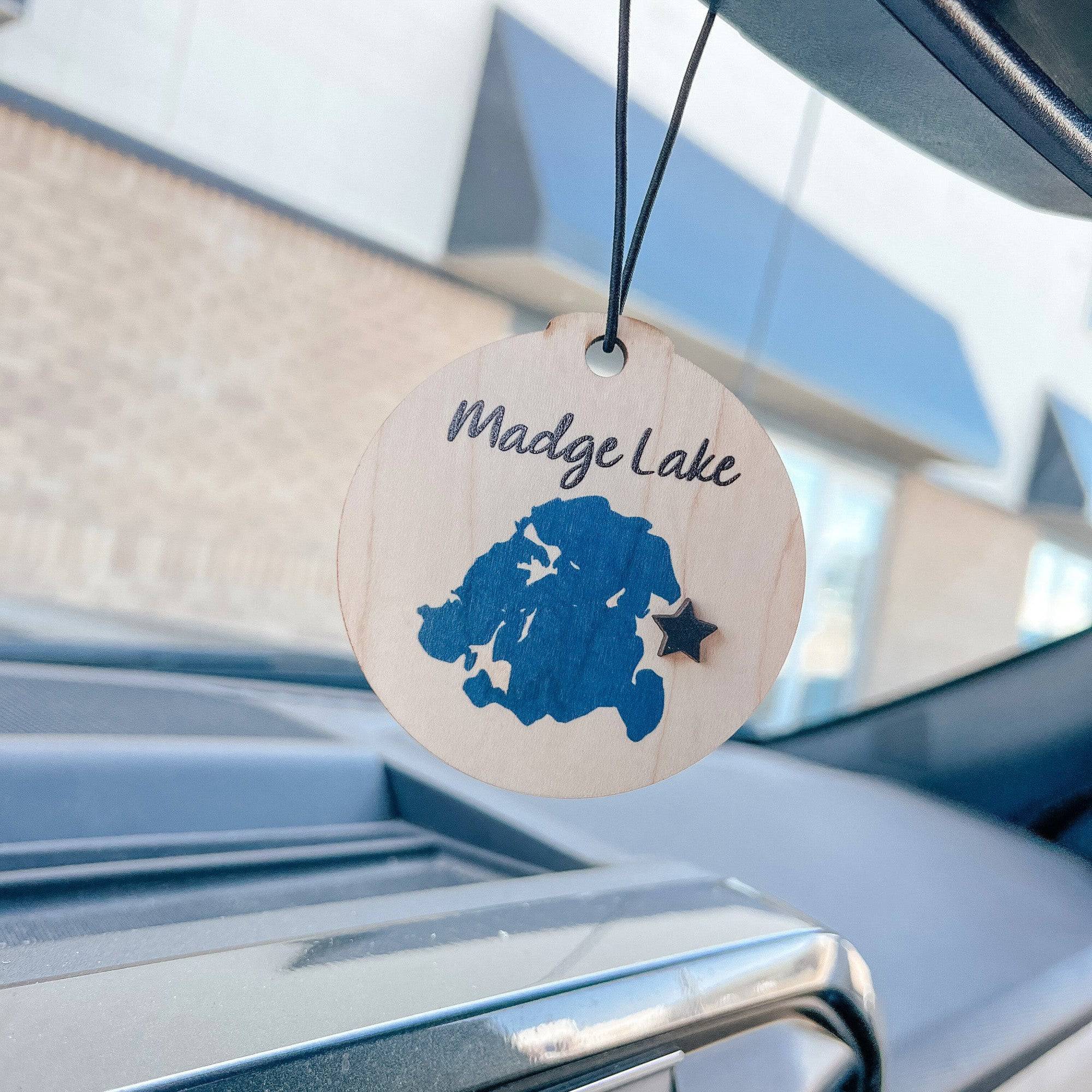 Saskatchewan Lakes • Ornaments / Car Charms with Custom Markers • For Lake Lovers