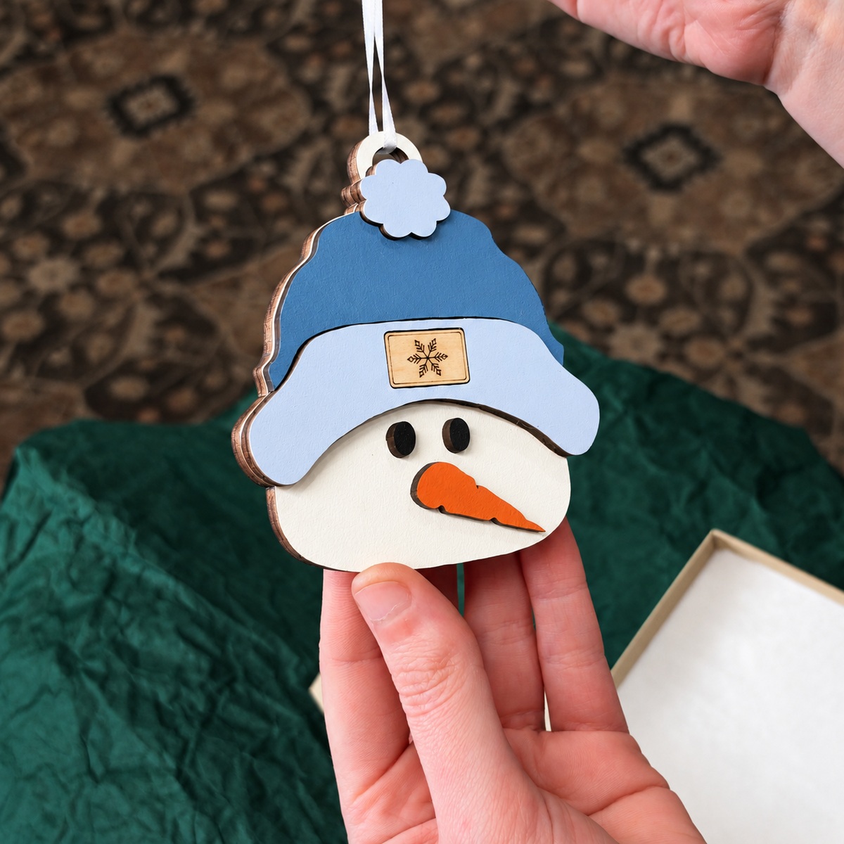 Snowman Toque Ornament