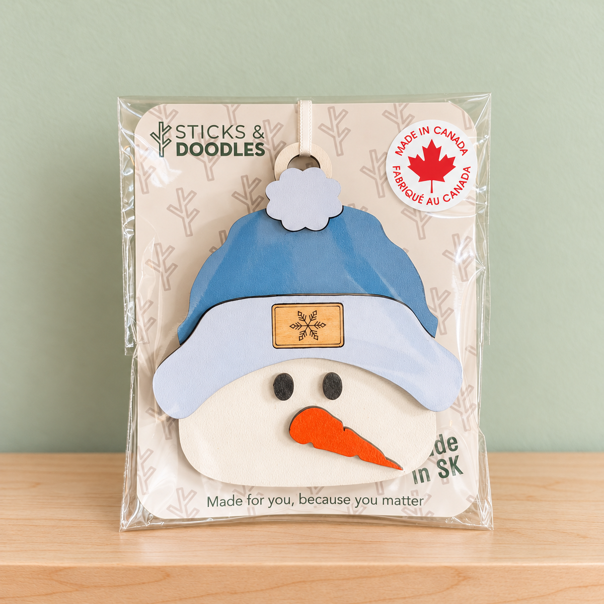 Snowman Toque Ornament