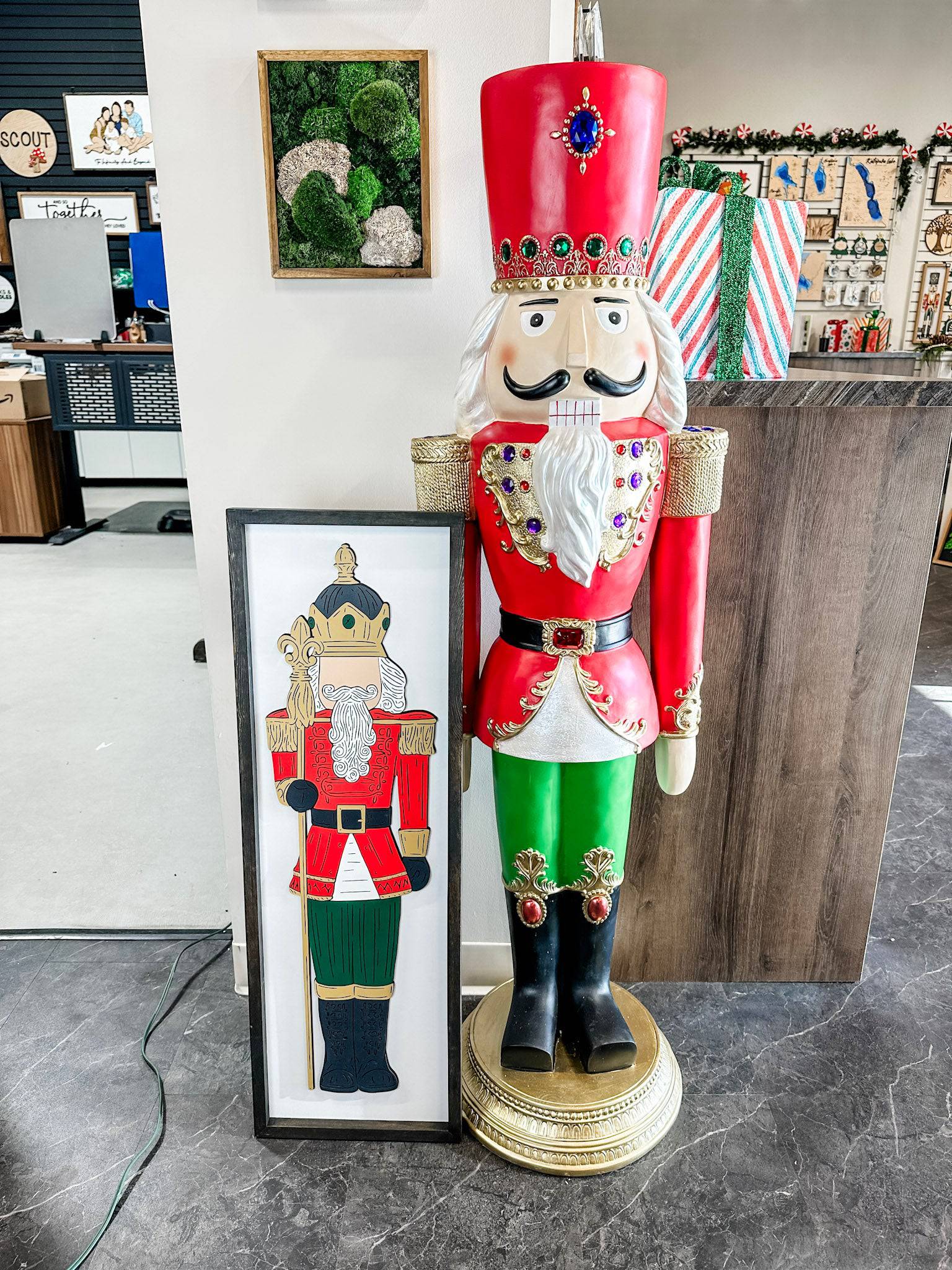 Nutcracker Minimalist • 3D Christmas Wood Artwork