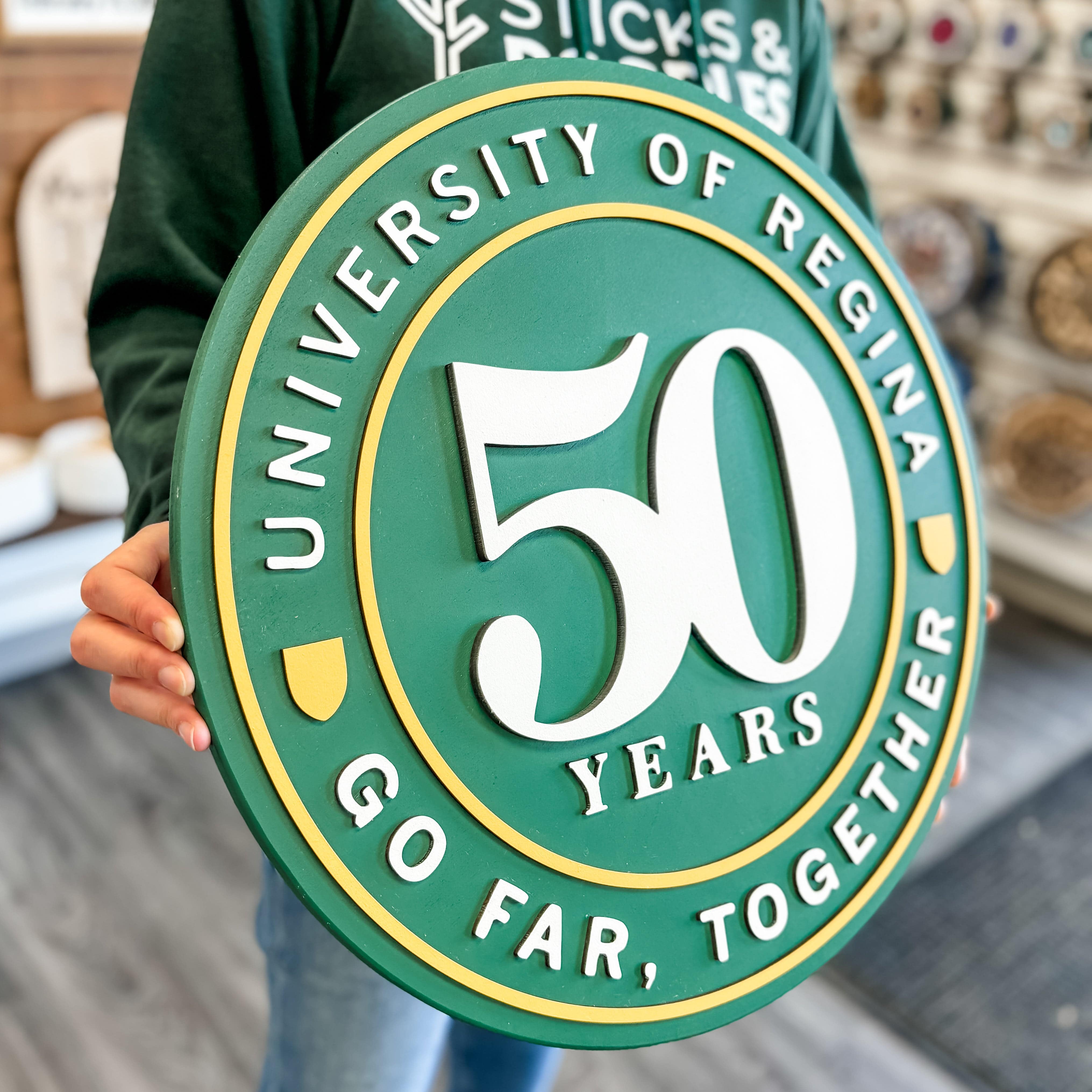 Custom Round Logo Sign