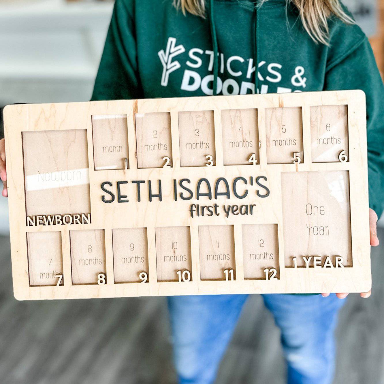 The Baby's First Year Personalized Photo Frame