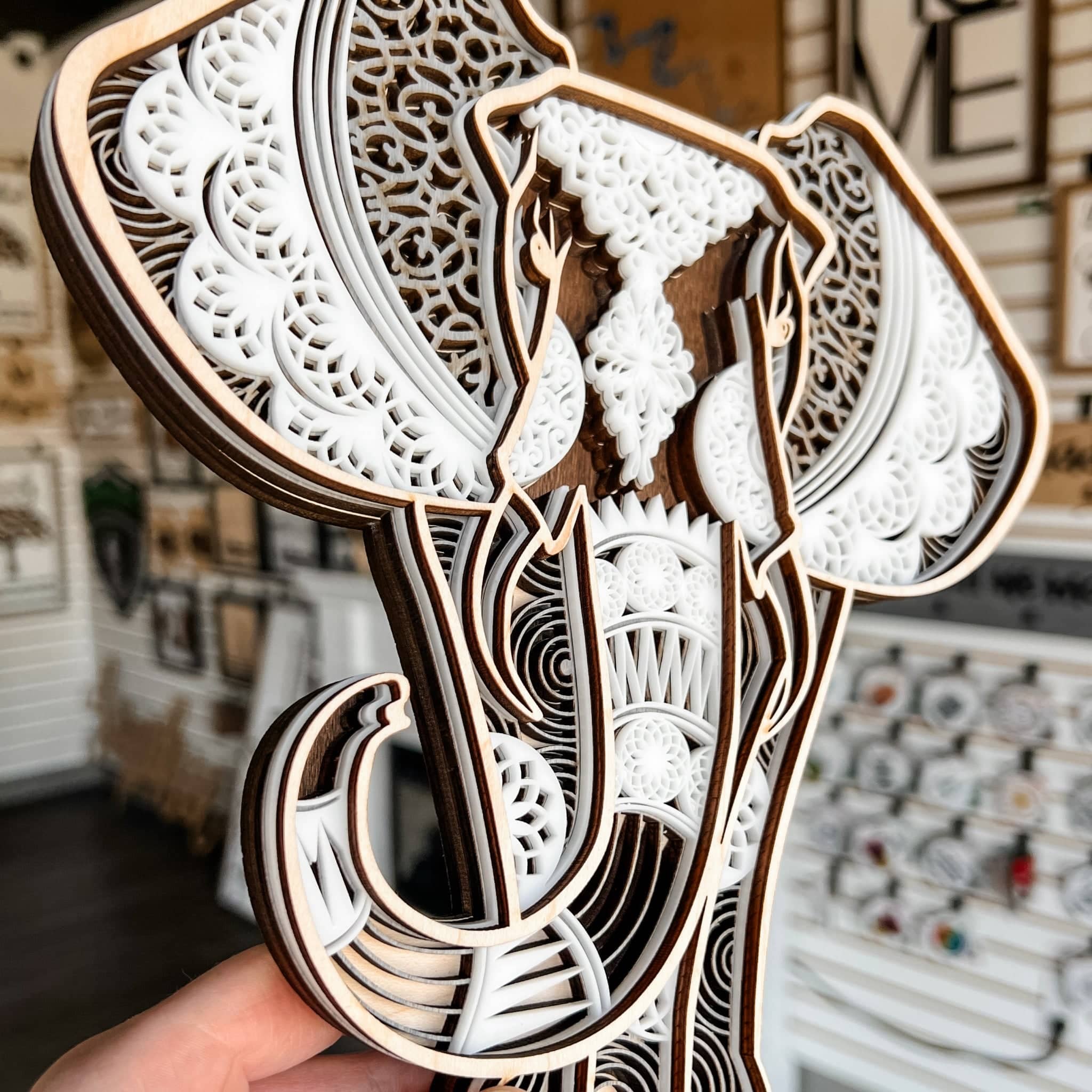 The Elephant Wood Artwork