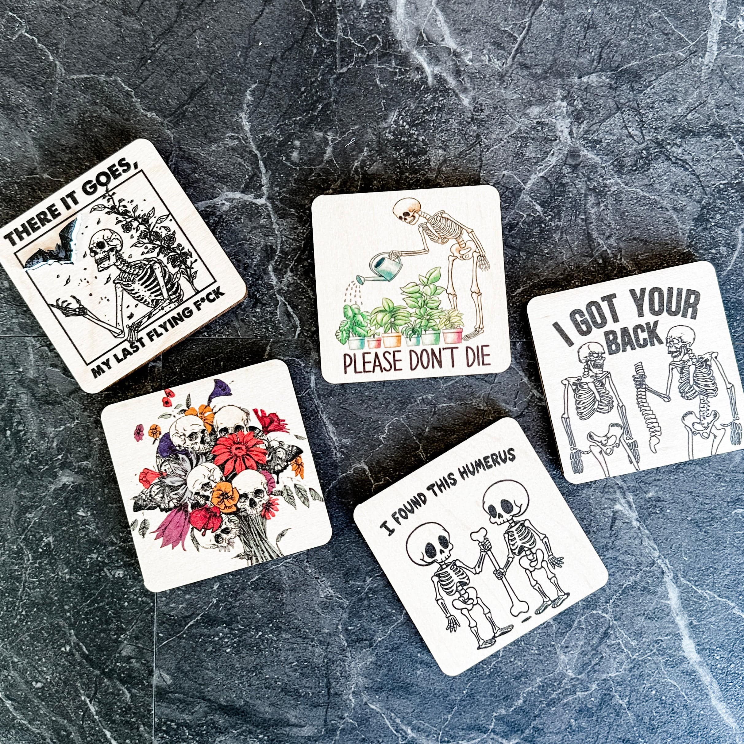 The Halloween Collection • Wood Magnets