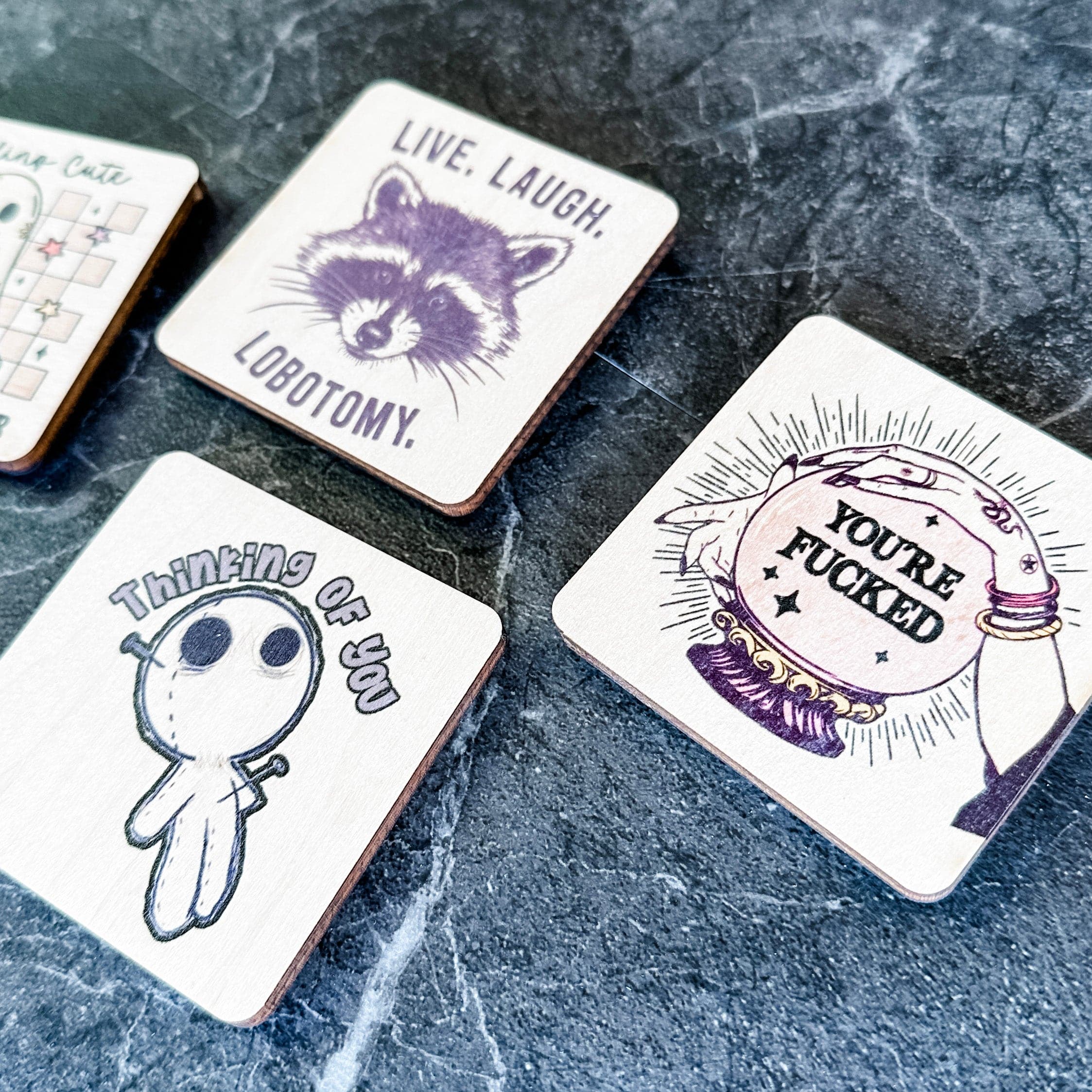 The Halloween Collection • Wood Magnets