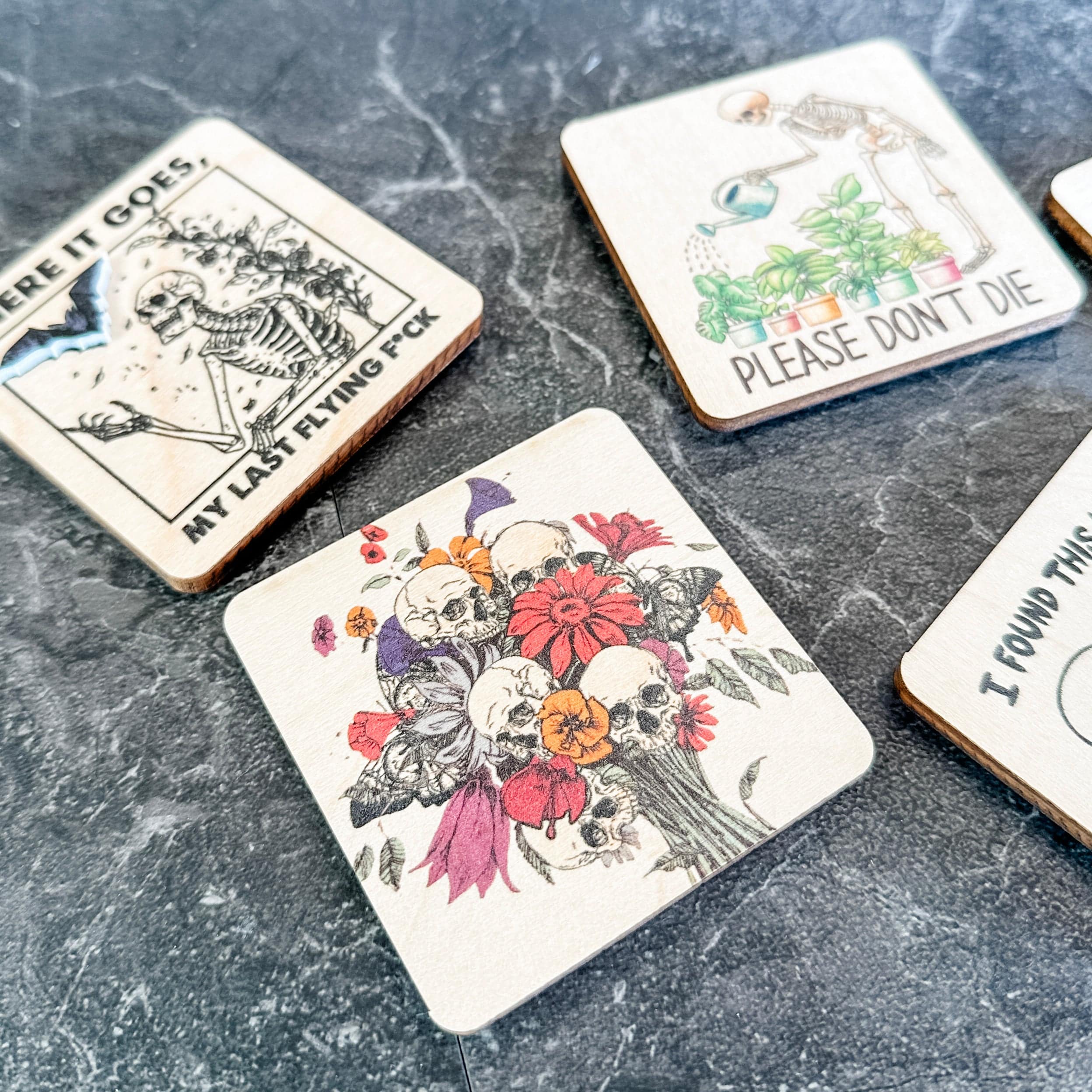 The Halloween Collection • Wood Magnets