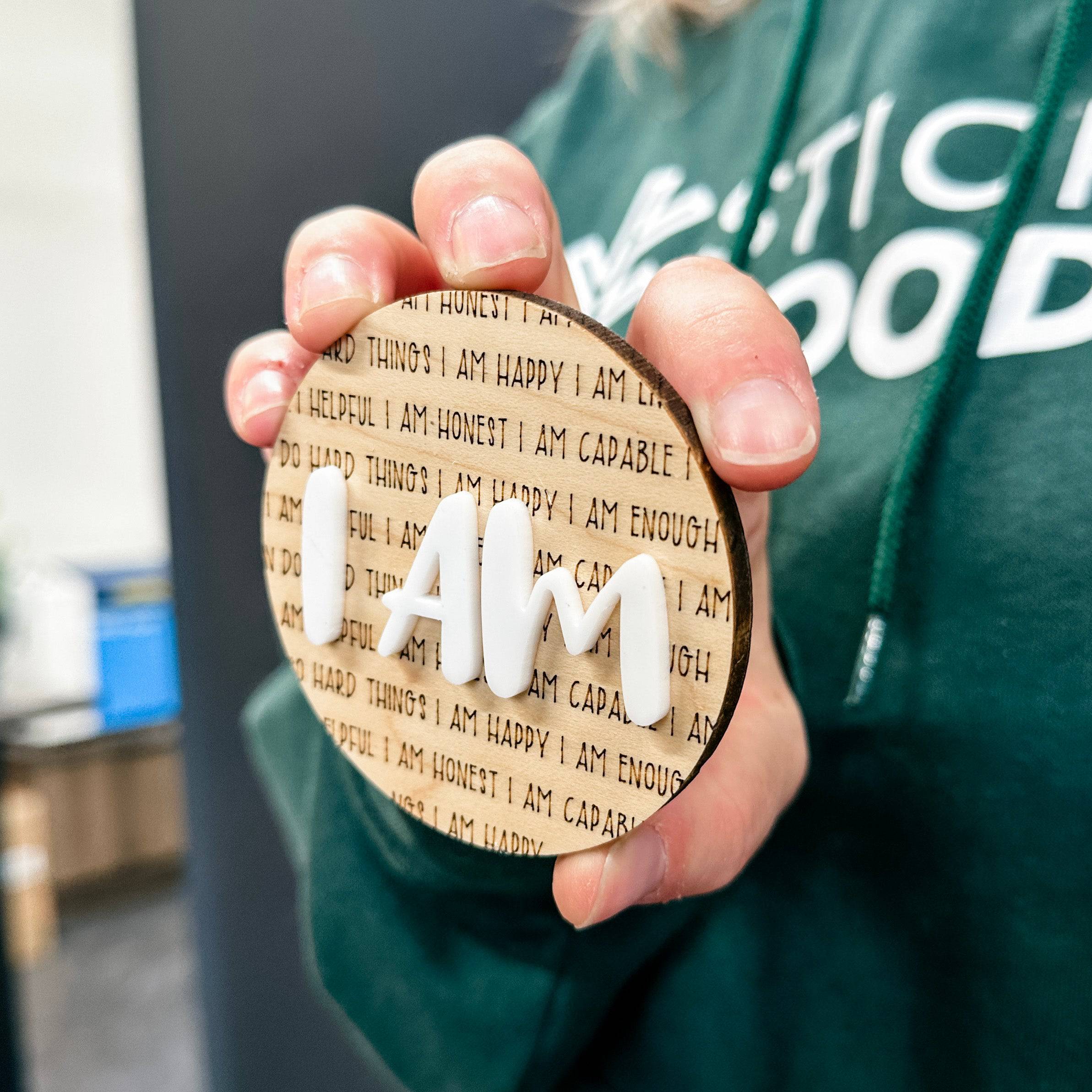 I Am Engraved Affirmation Magnet