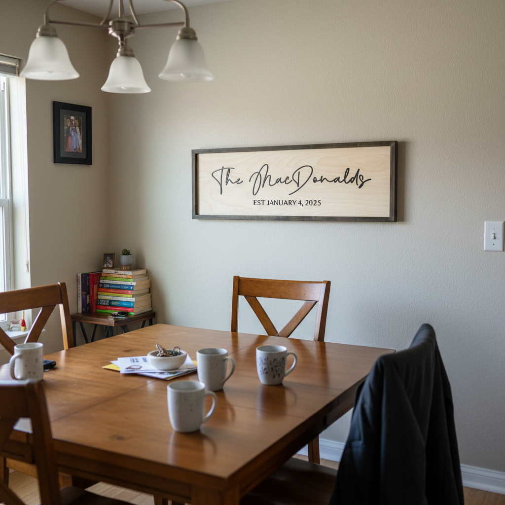 The Legacy Framed Family Name Sign