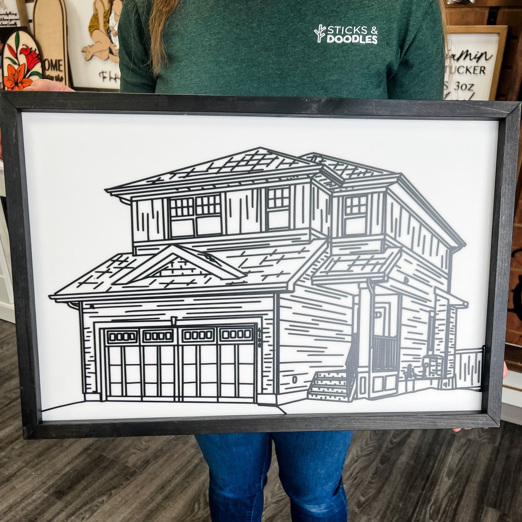 #Art Style_(2 to 4 Weeks) Black and White Acrylic Print