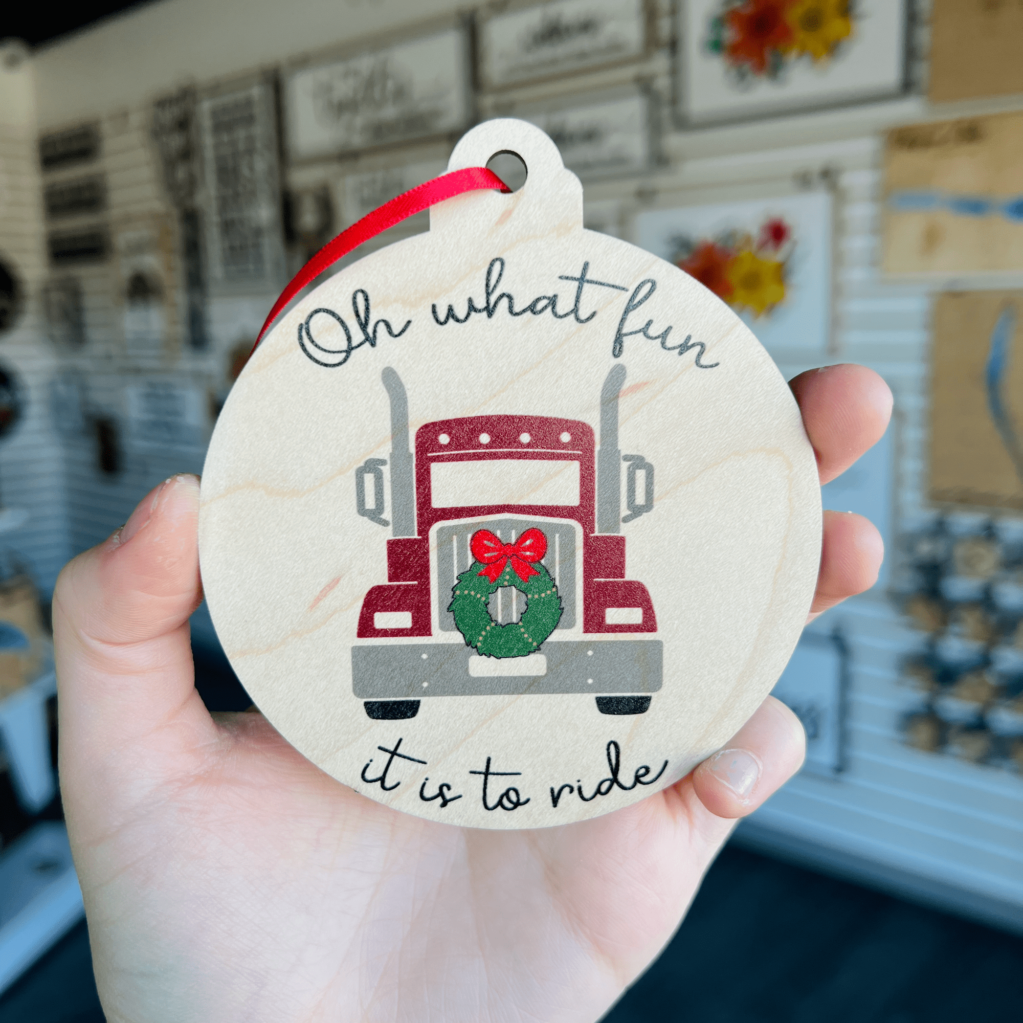 The Oh What Fun It Is To Ride Collection • Wood Ornaments (Choose from 20)