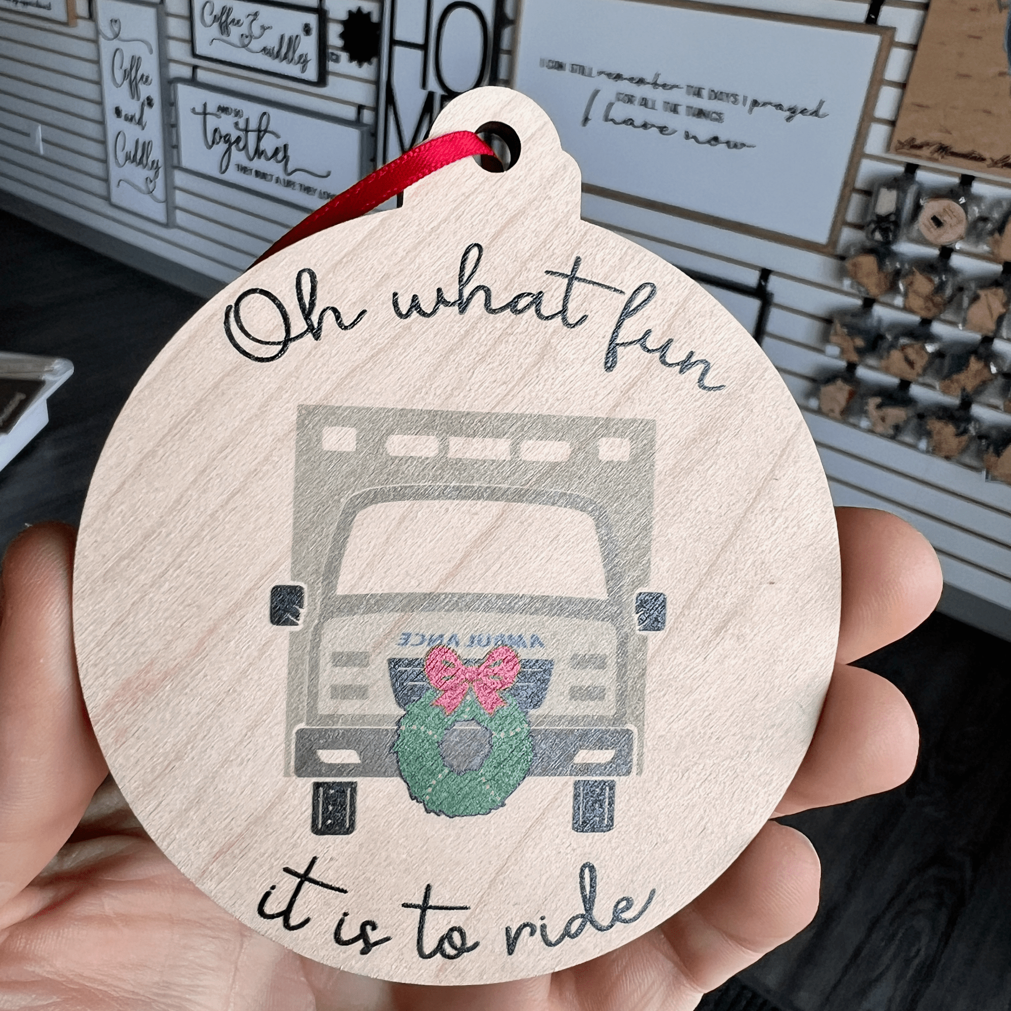 The Oh What Fun It Is To Ride Collection • Wood Ornaments (Choose from 20)