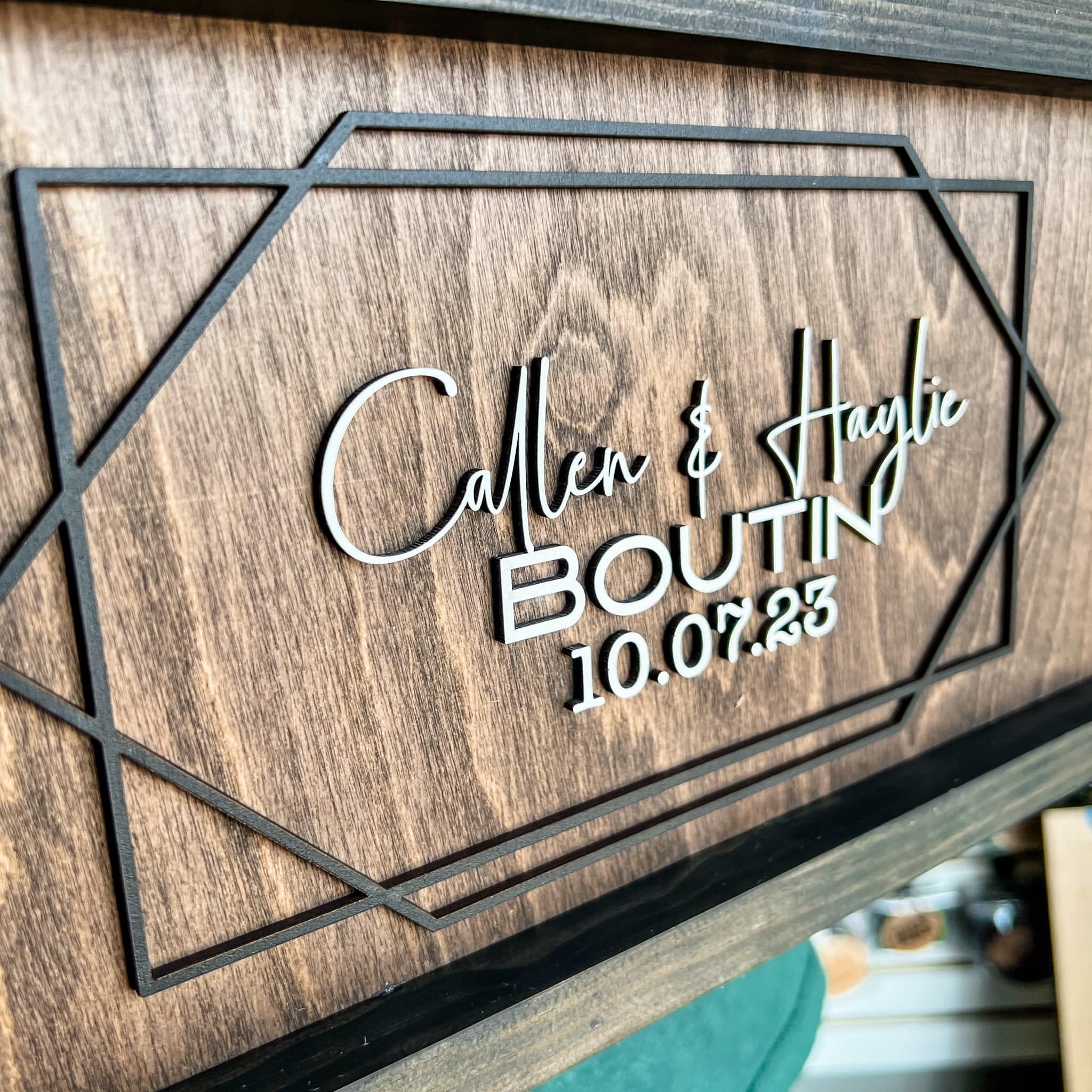 The Original Framed Wood Guestbook