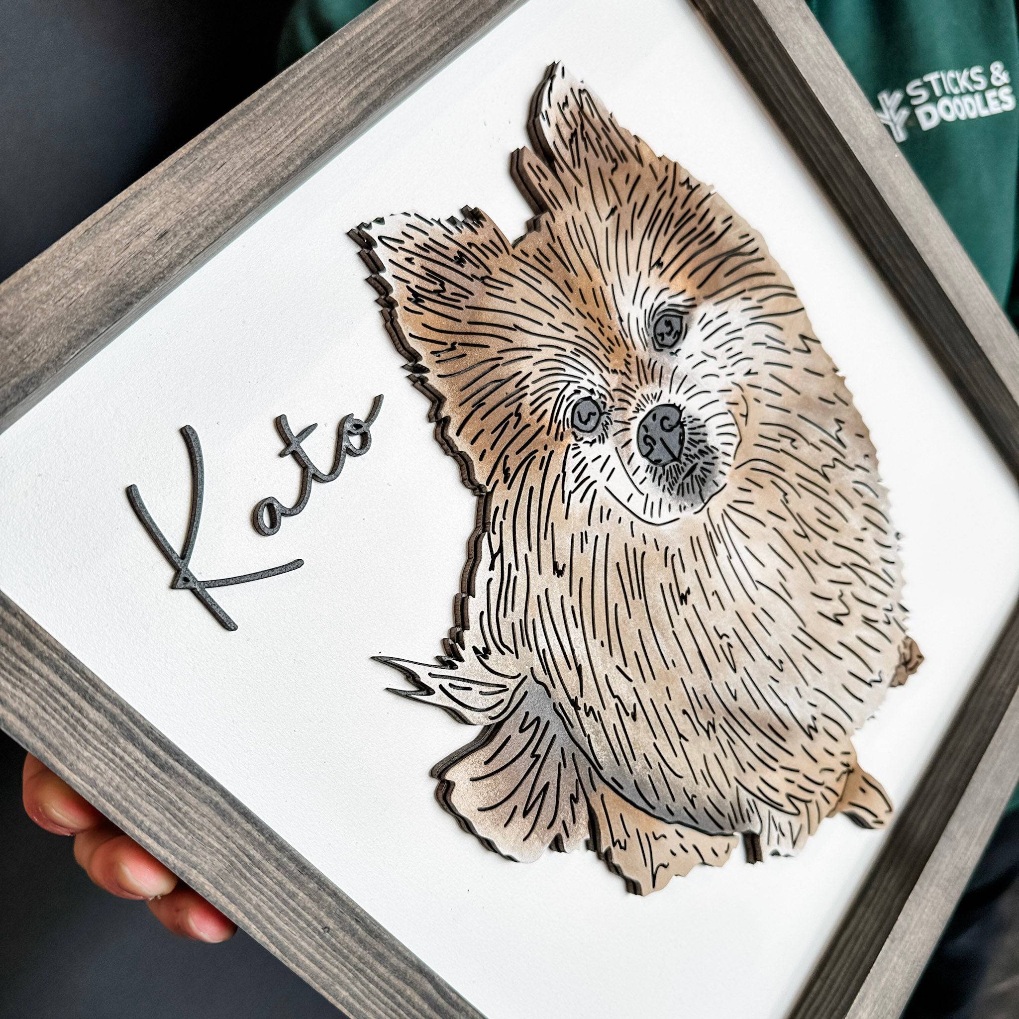 #Art Style_(8 to 12 Weeks) 3D Hand Painted Wood - Premium