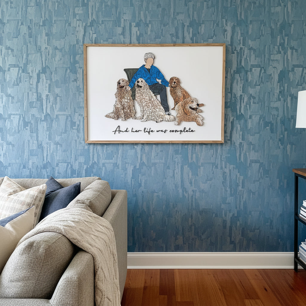 #Art Style_(8 to 12 Weeks) 3D Hand Painted Wood - Premium