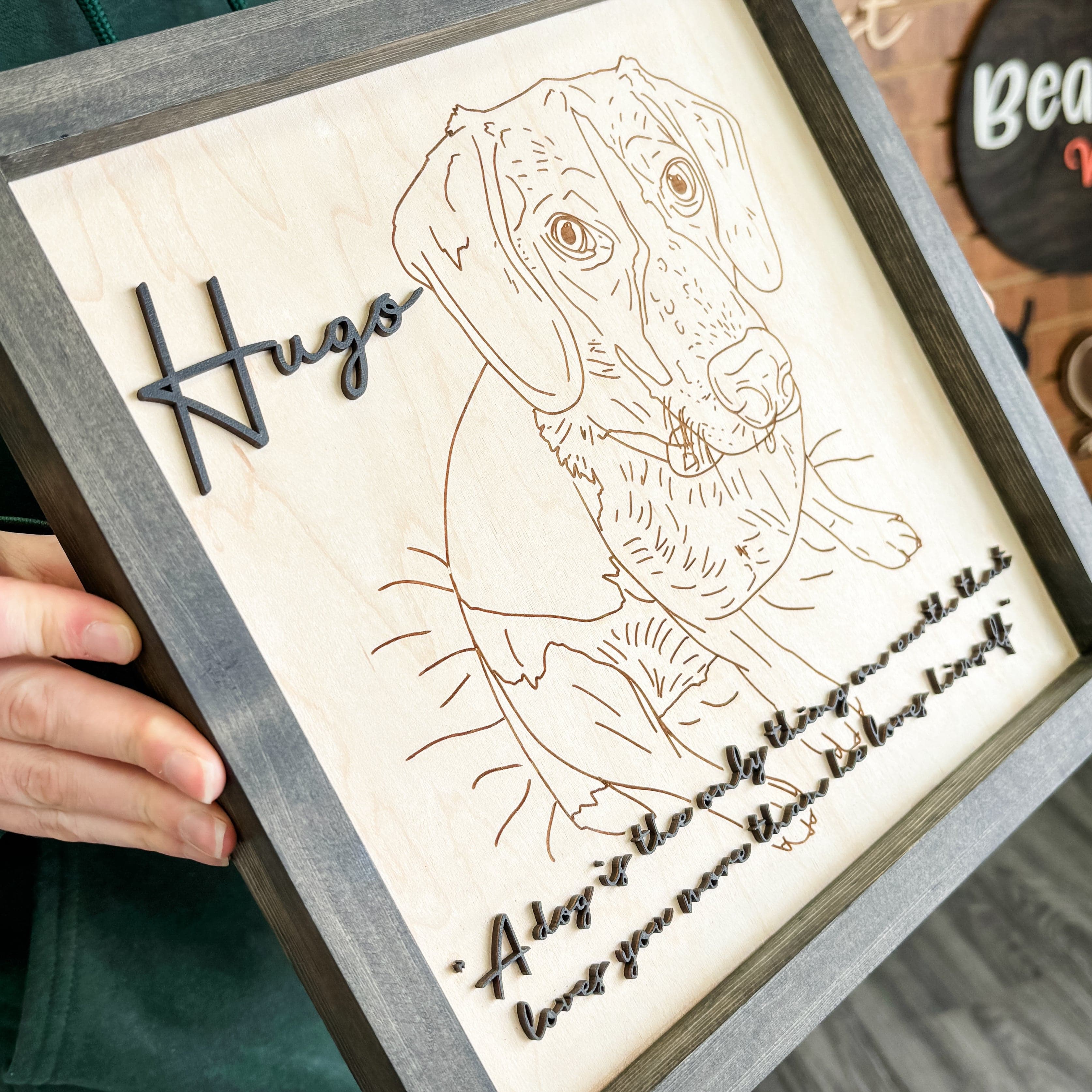 #Art Style_Engraved Maple Wood