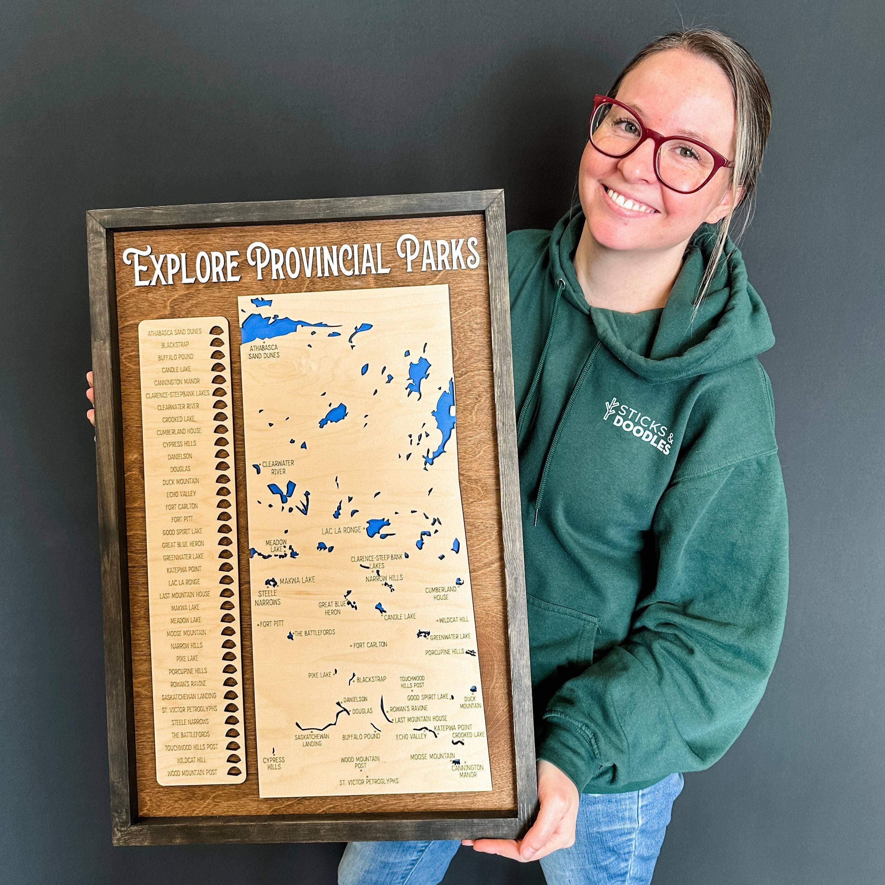Sask Parks Provincial Travel Map