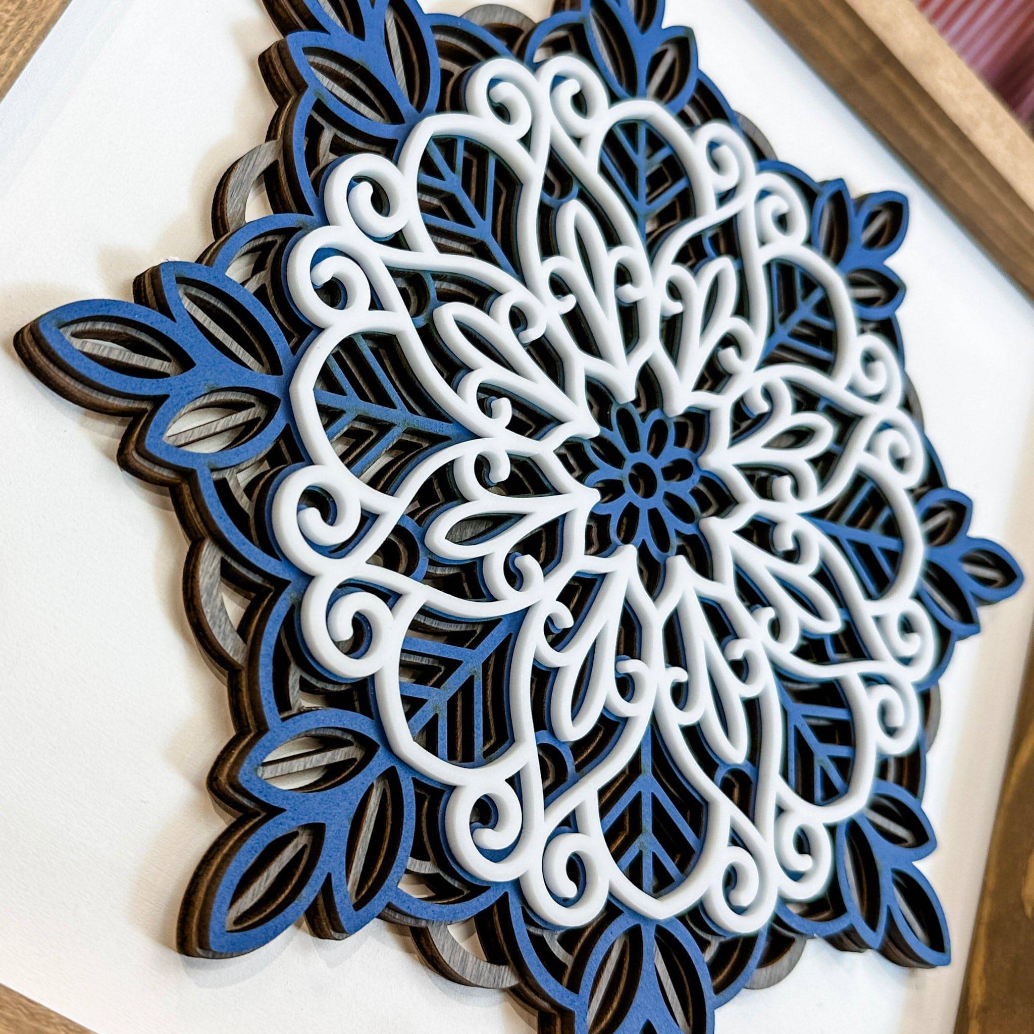 The Single Snowflake • Multilayer Wood & Acrylic Sign