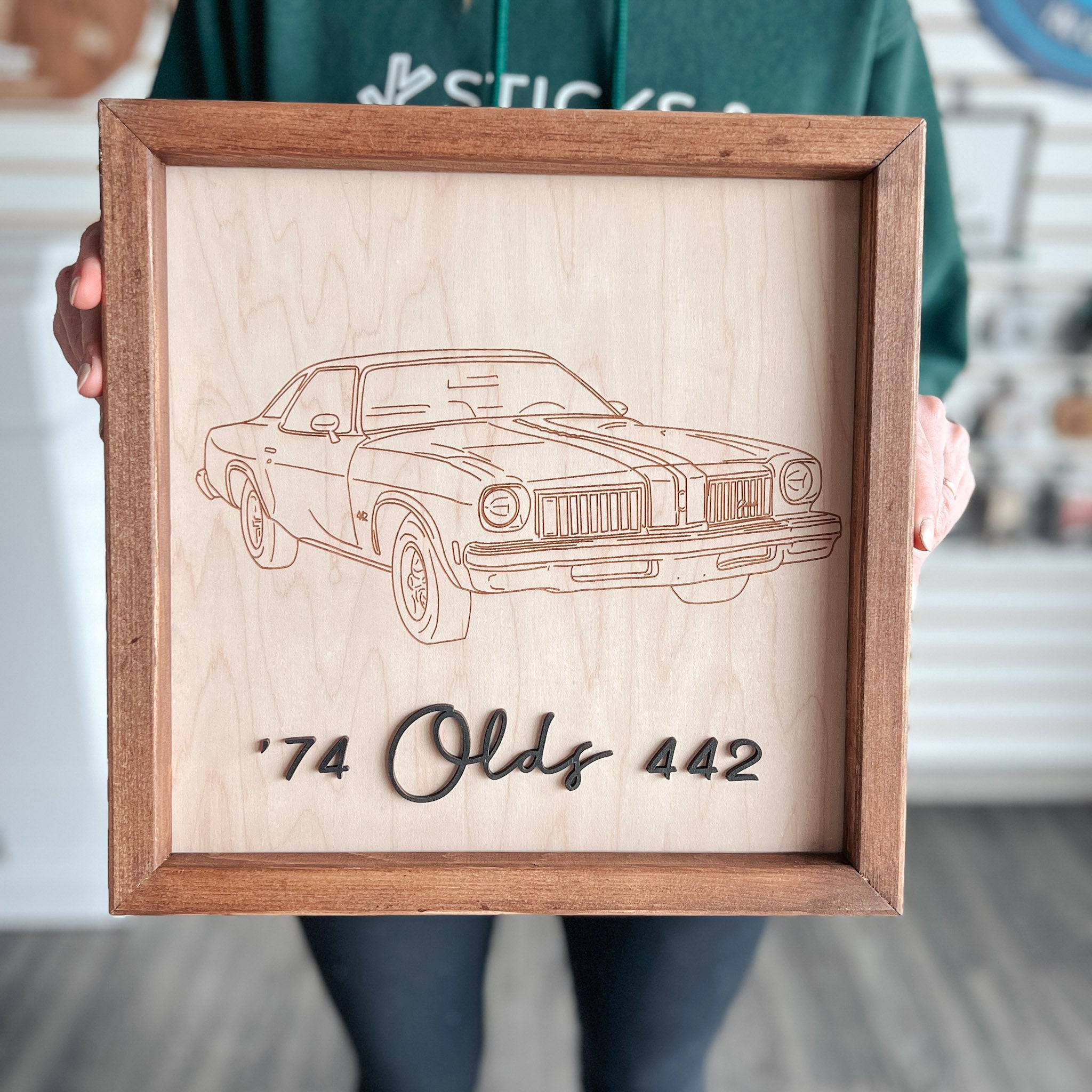 #Art Style_Engraved Maple Wood