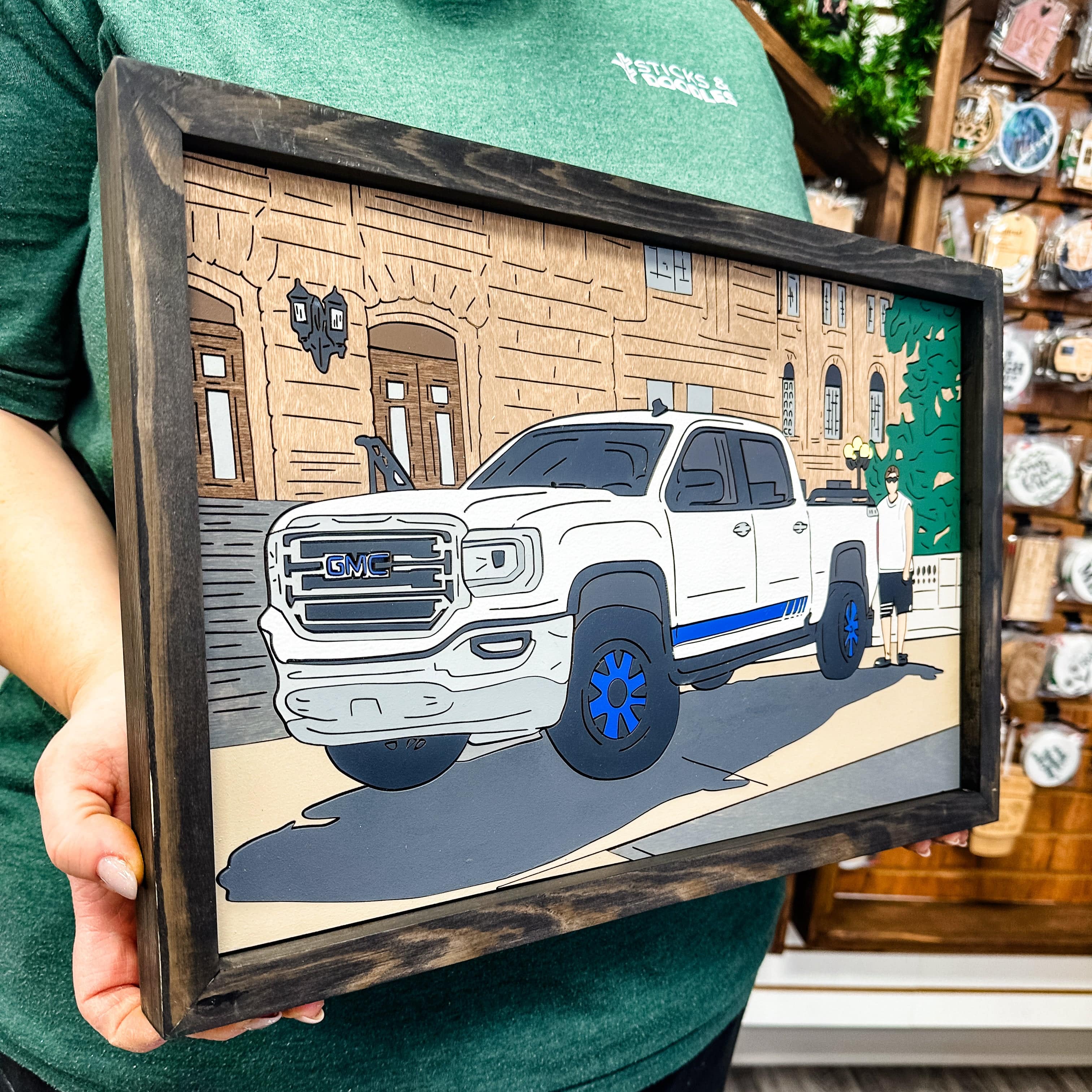 #Art Style_(8 to 12 Weeks) 3D Hand Painted Wood - Premium