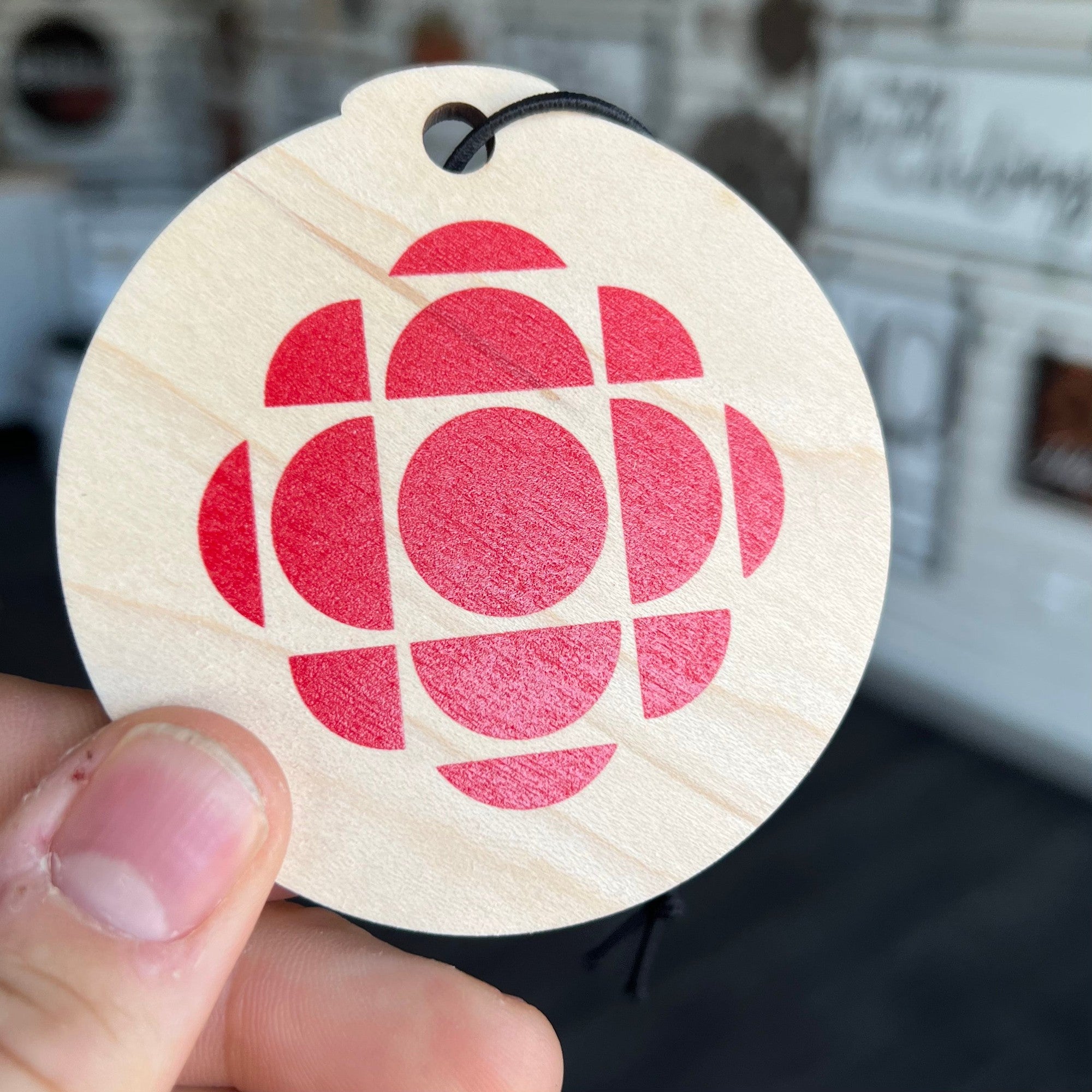 CBC Double Sided Maple Collectors Ornament - Sticks & Doodles
