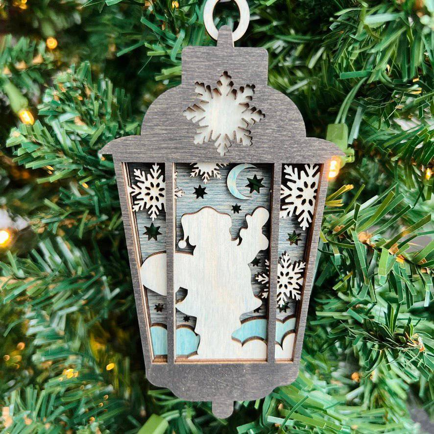 Christmas Lantern Multilayer Ornaments - Sticks & Doodles