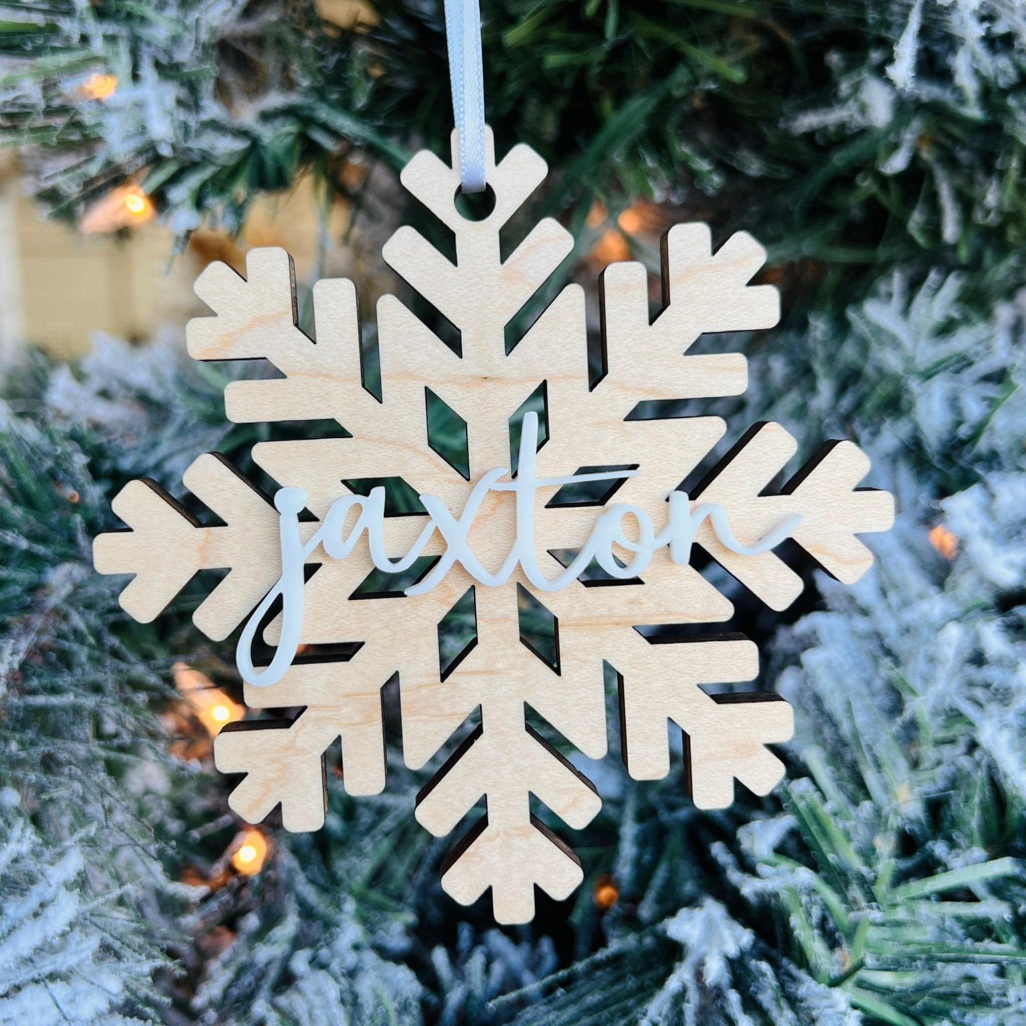 Classic Snowflake Ornament - Sticks & Doodles
