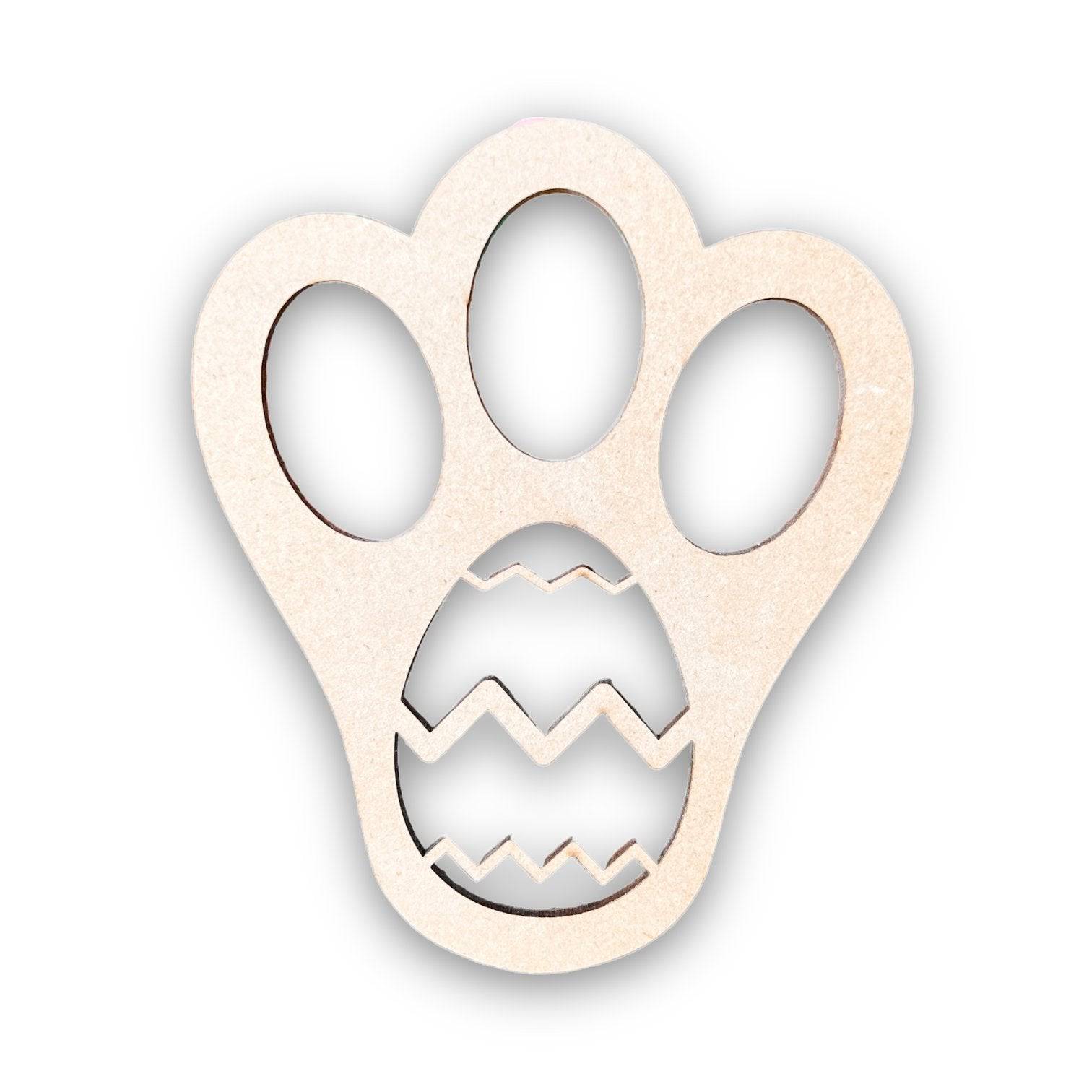 Easter Bunny Footprint Stencil - Sticks & Doodles