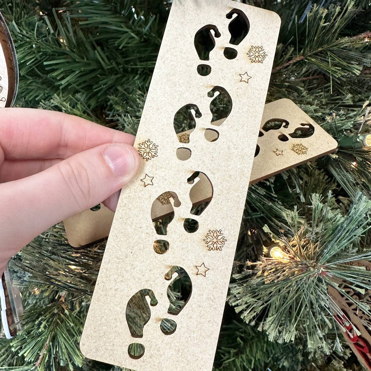 Elf Footprints Stencil - Sticks & Doodles