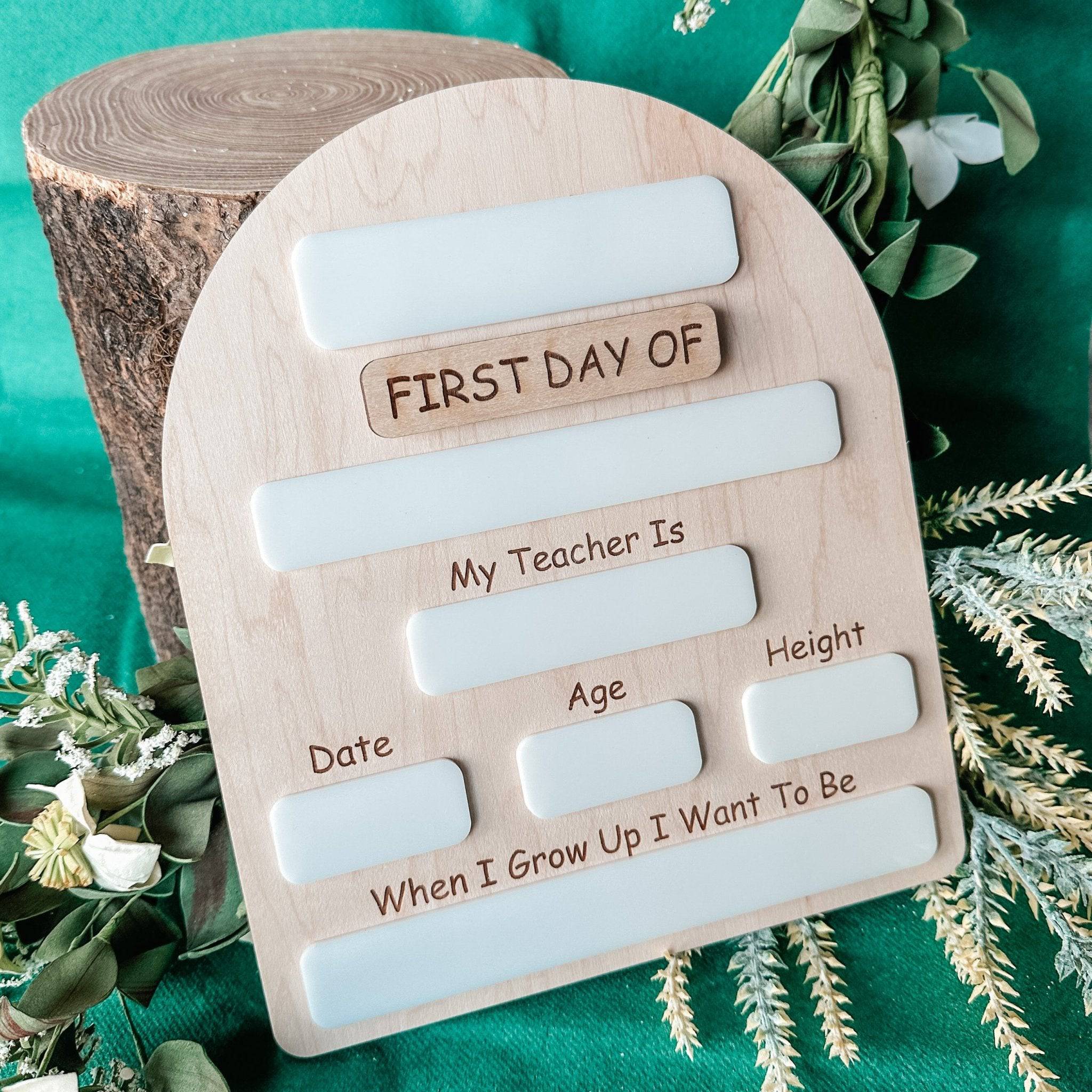 First Day / Last Day Fill In Photo Prop Arch - Sticks & Doodles