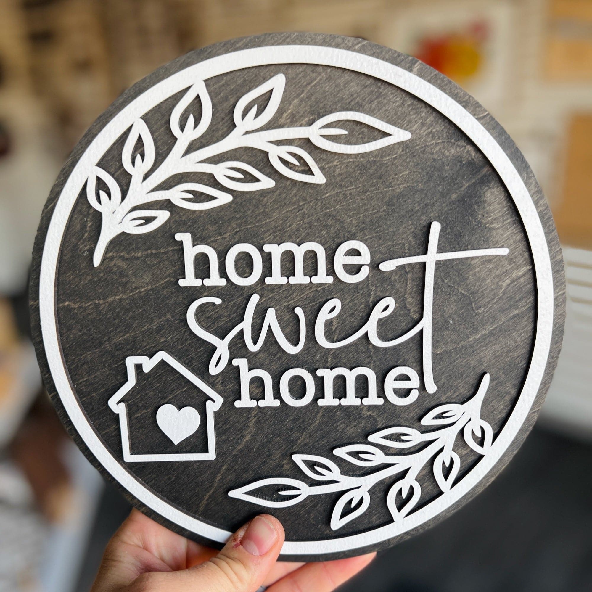 Home Sweet Home Mini Sign - Sticks & Doodles