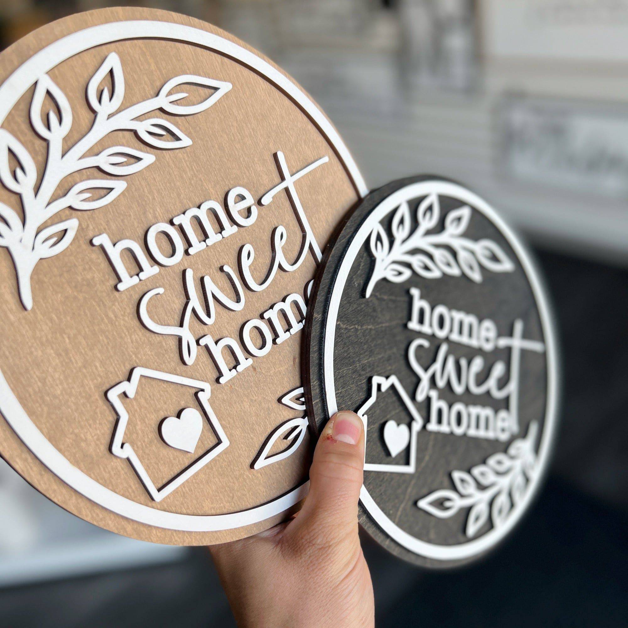Home Sweet Home Mini Sign - Sticks & Doodles