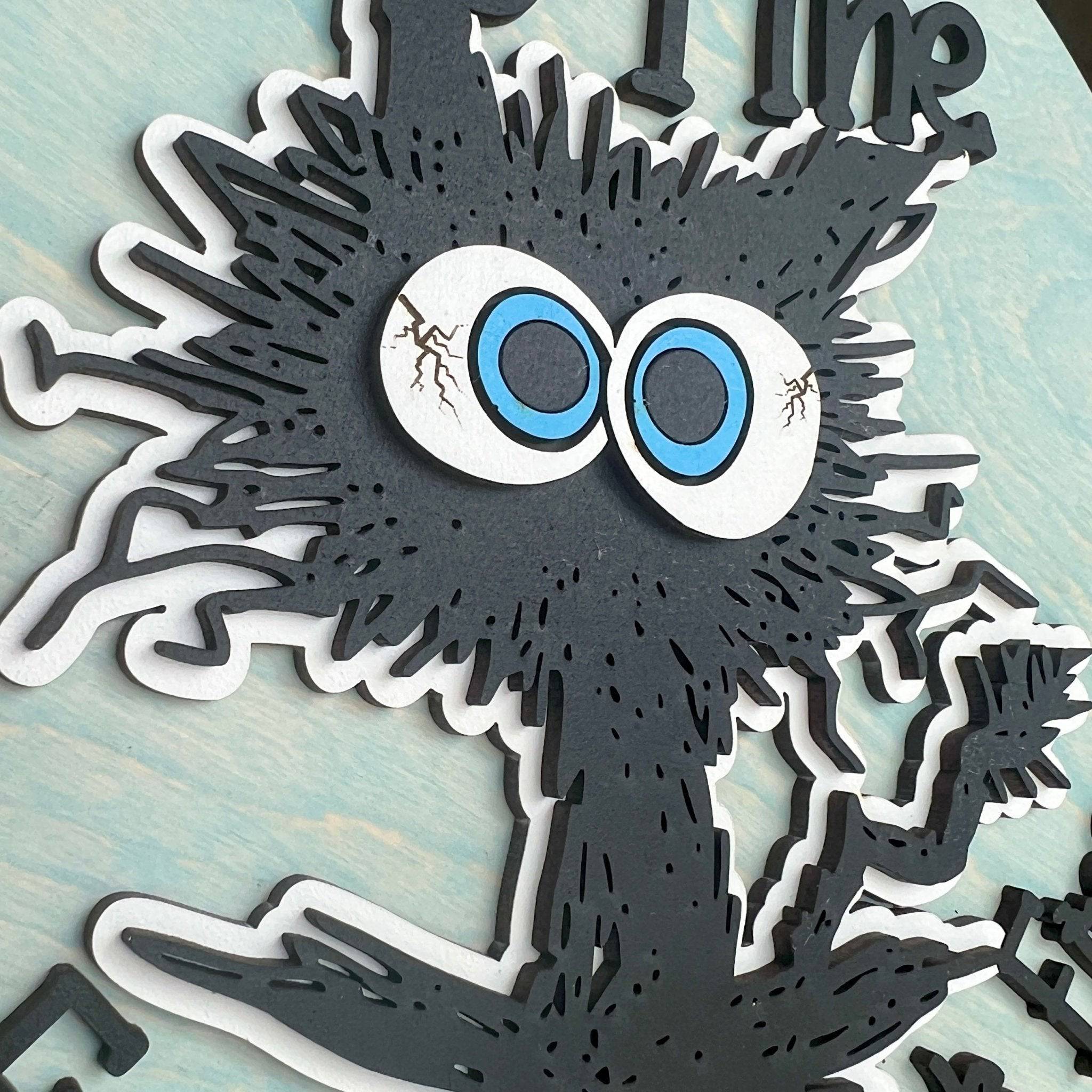 It's Fine I'm Fine Everything's Fine Mini Wood Sign - Sticks & Doodles