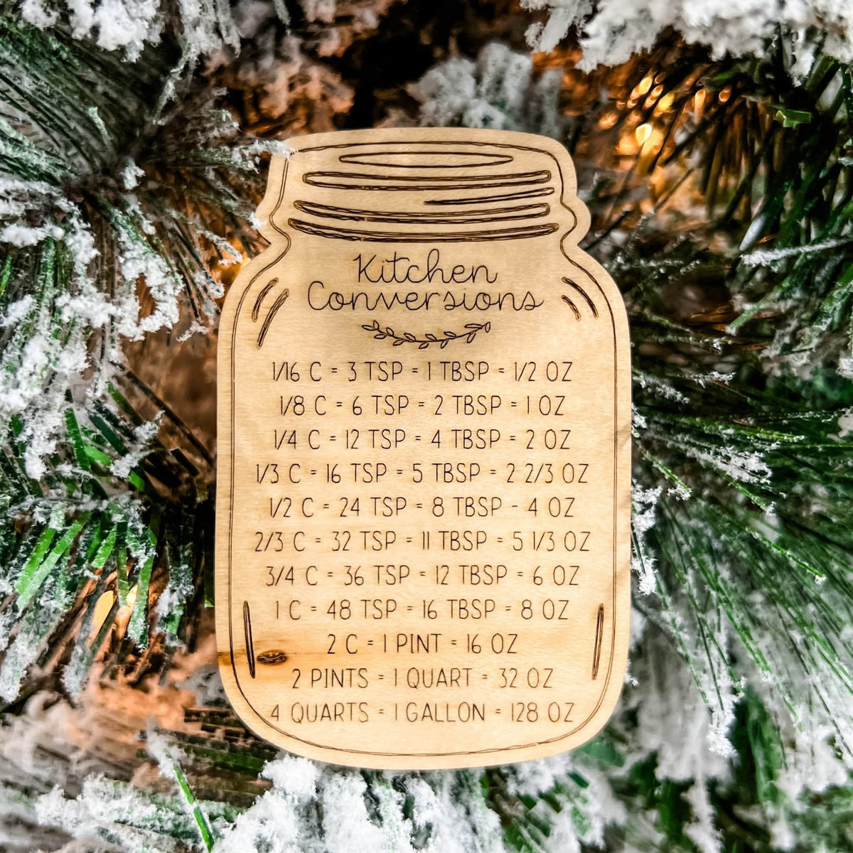 Kitchen Conversions Jar Wood Cutout - Sticks & Doodles