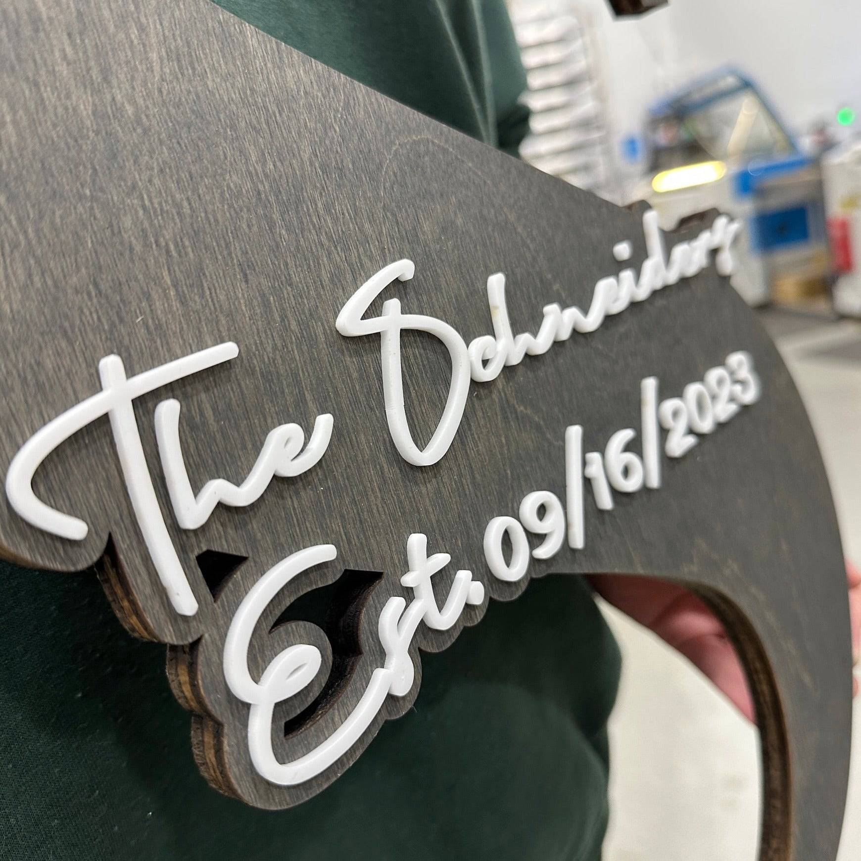 Large Letter Guestbook Sign - Sticks & Doodles